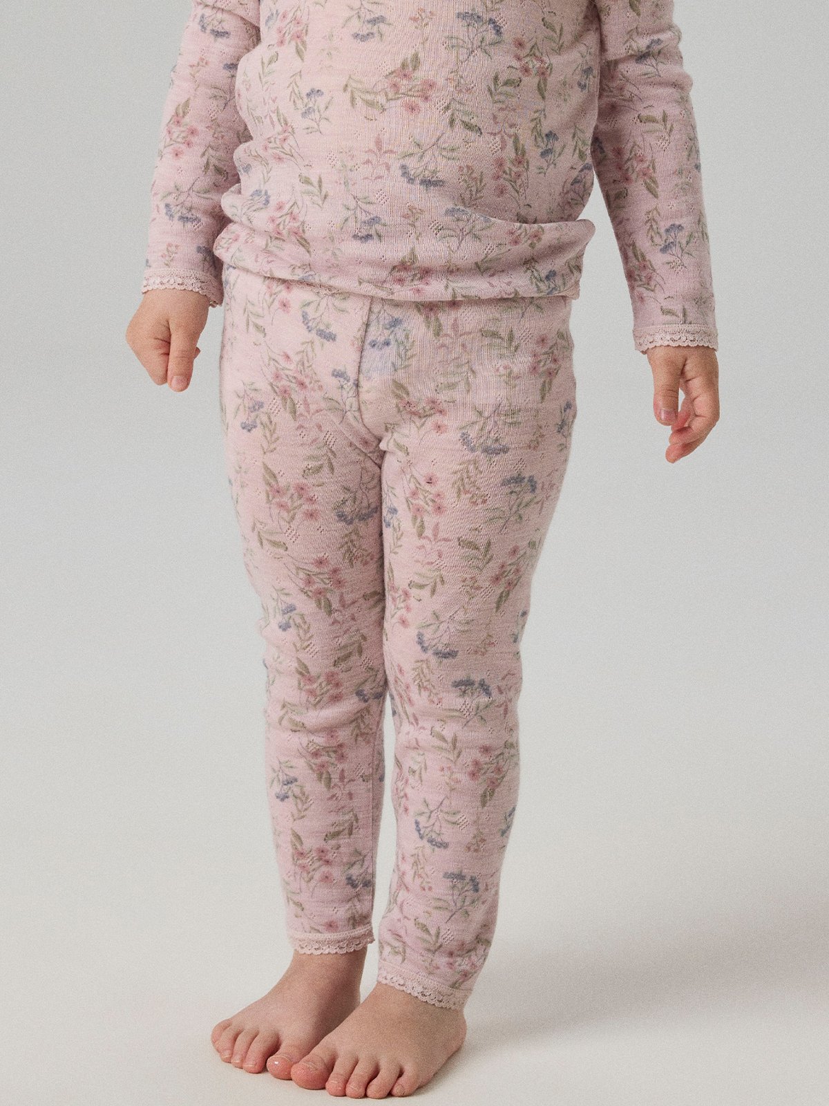 Name It Wang Wool Needle Legging Violet Ice