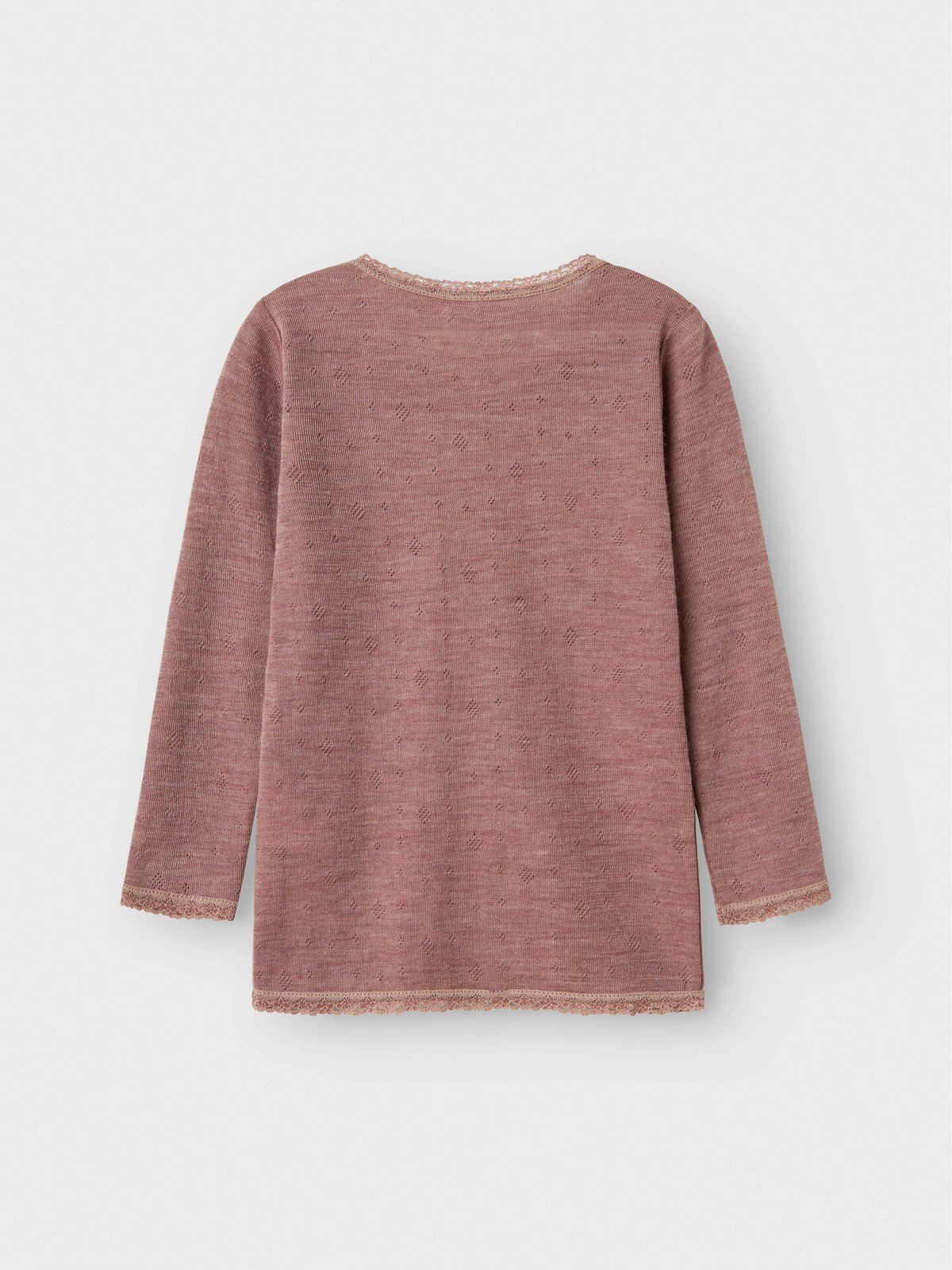 Name It Wang Wool Needle Long Sleeve Top Solid Antler