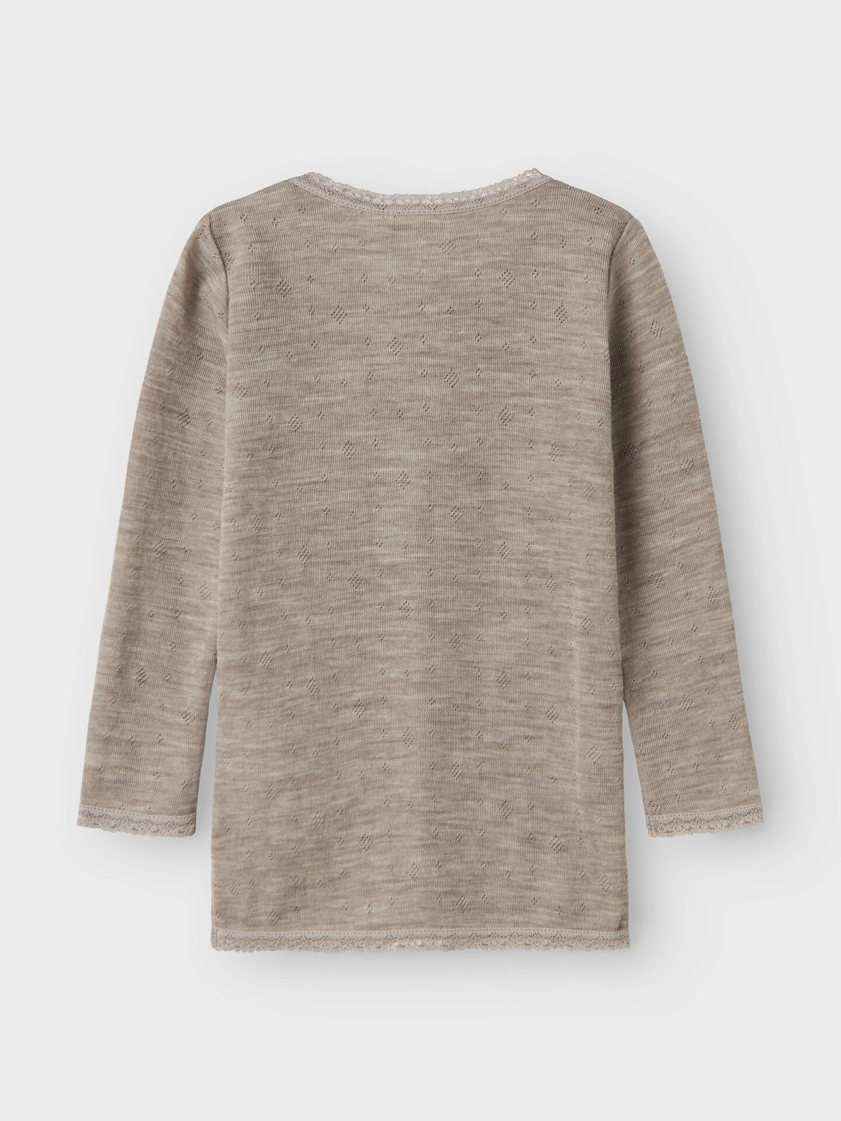 Name It Wang Wool Needle Long Sleeve Top Solid Satellite