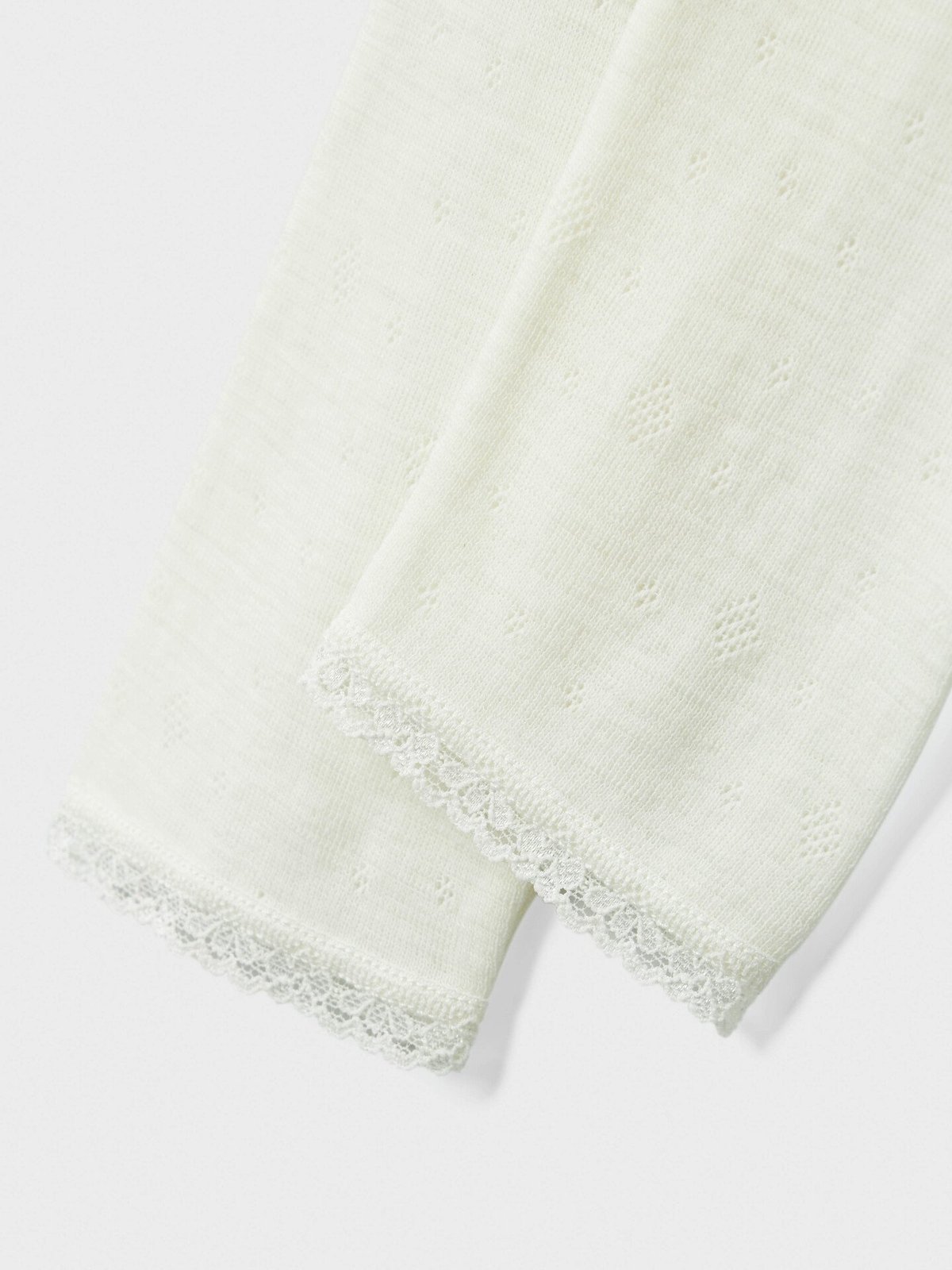 Name It Wang Wool Neddle Legging Solid Snow White