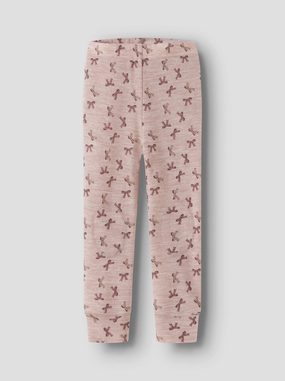 Name It Wang Wool Rib Legging All Over Print Shadow Gray