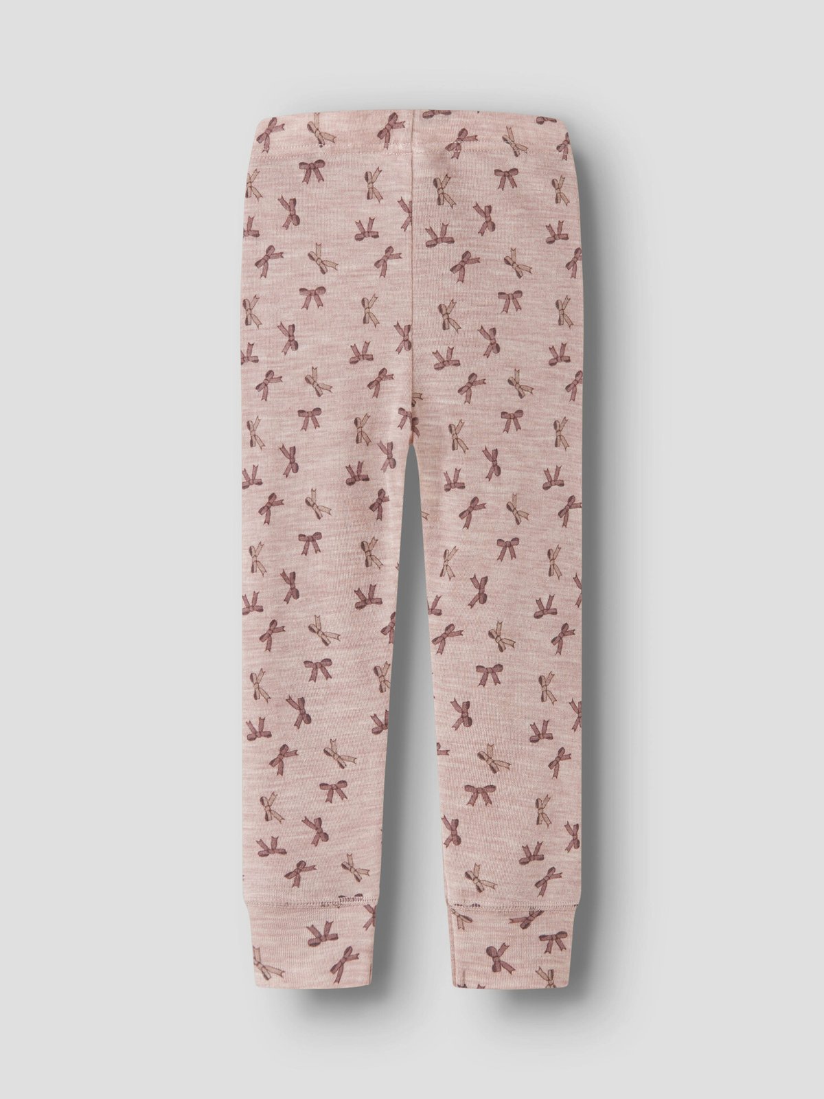 Name It Wang Wool Rib Legging All Over Print Shadow Gray