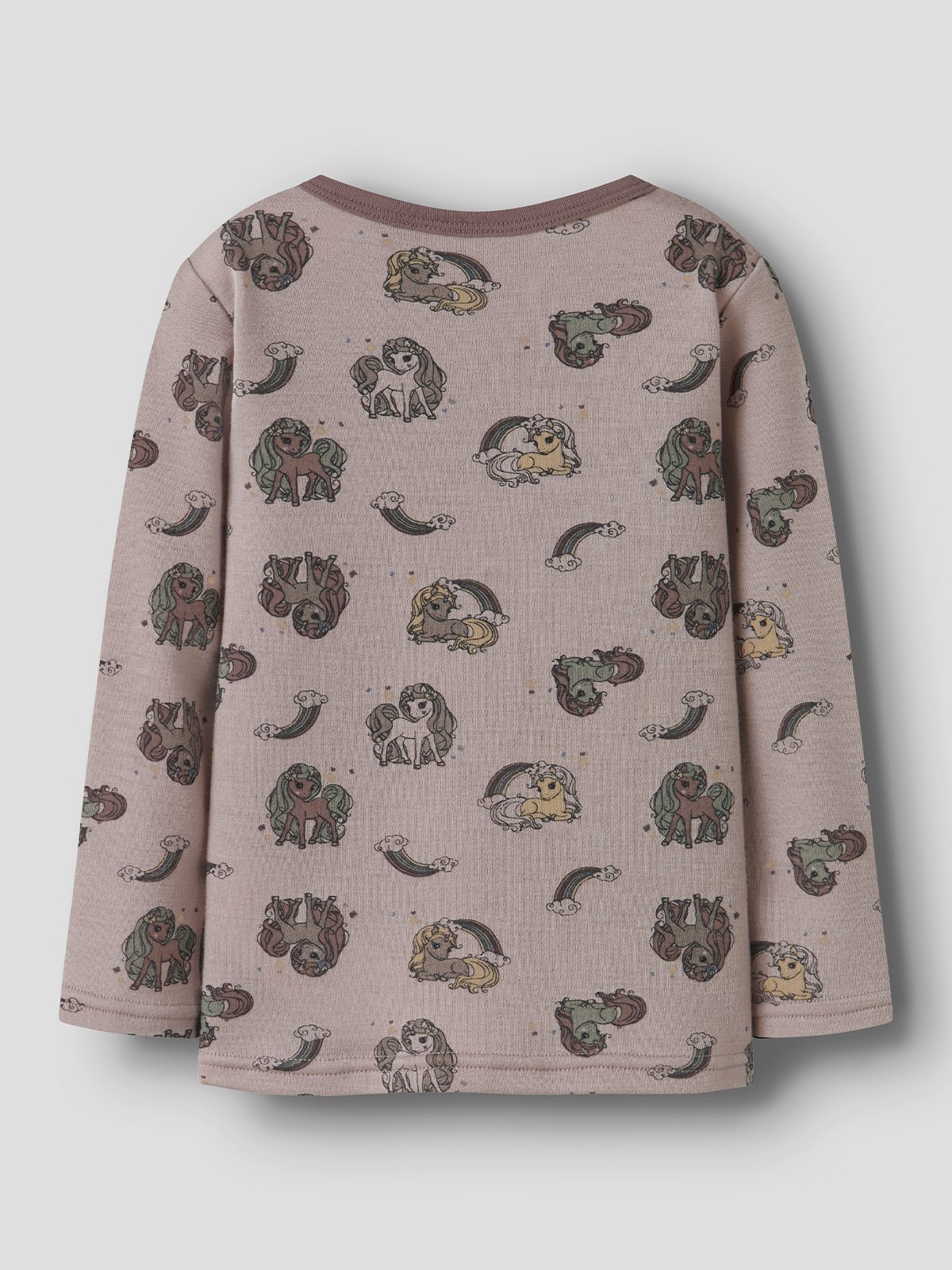 Name It Willit Wool Long Sleeve Top Shadow Gray