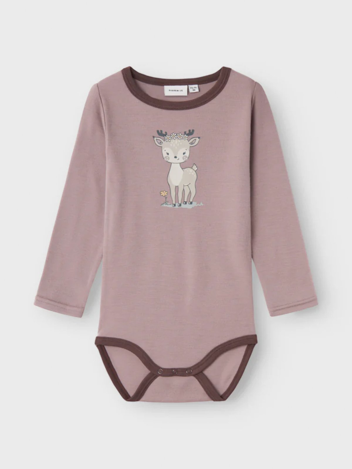 Name It Willit Wool Long Sleeve Body Purple Dove