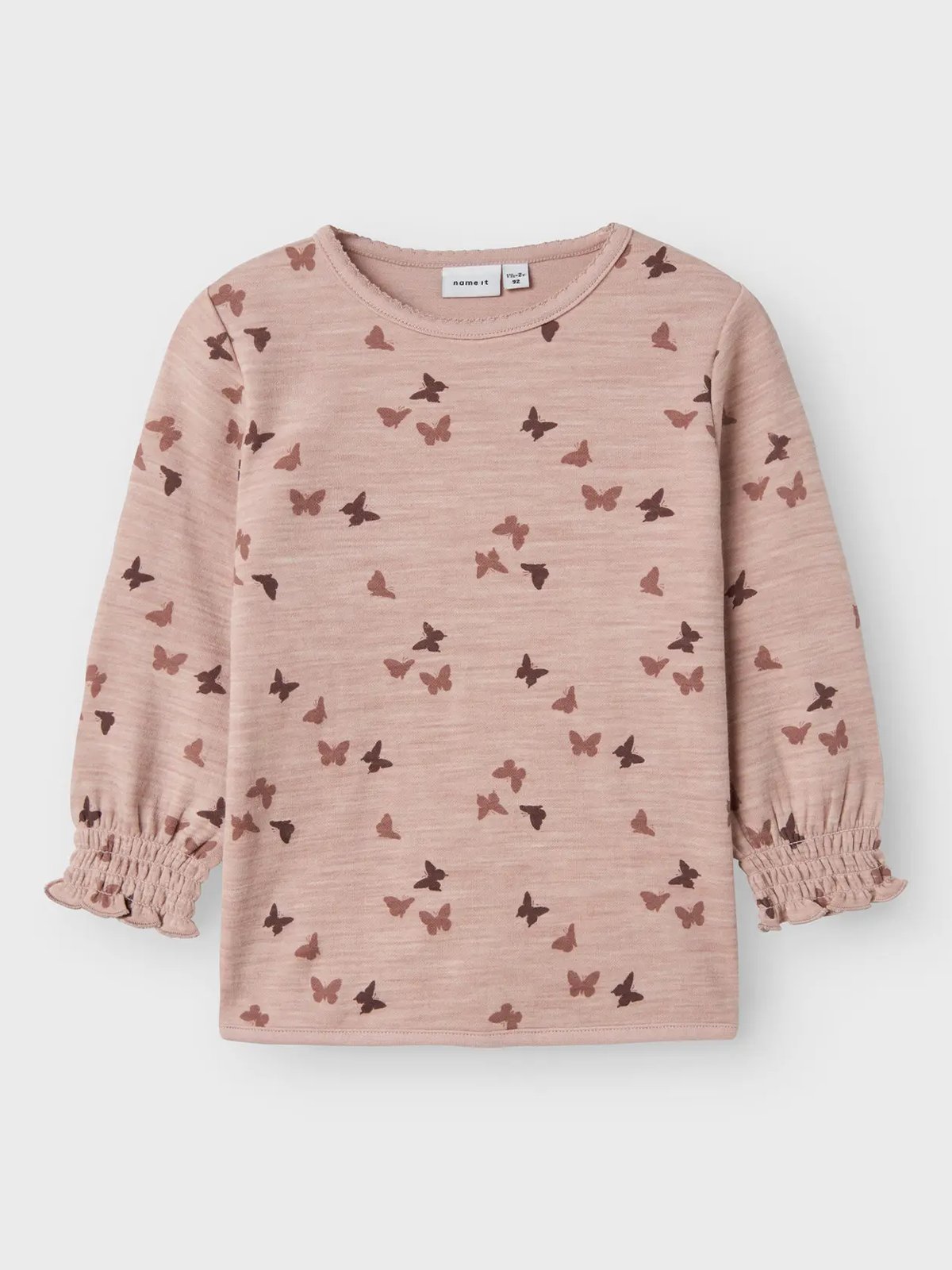 Name It Wuppo Wo/Co Long Sleeve Top Shadow Gray