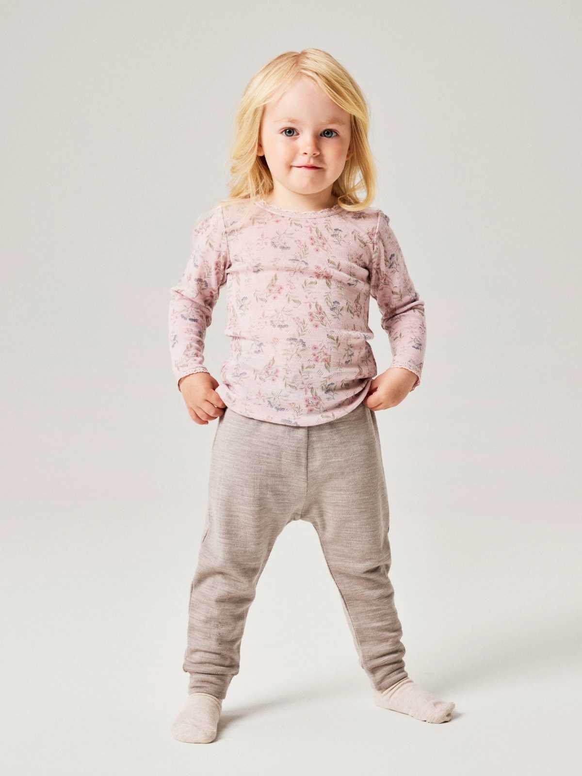 Name It Wesso Wool Swe Pant Satellite
