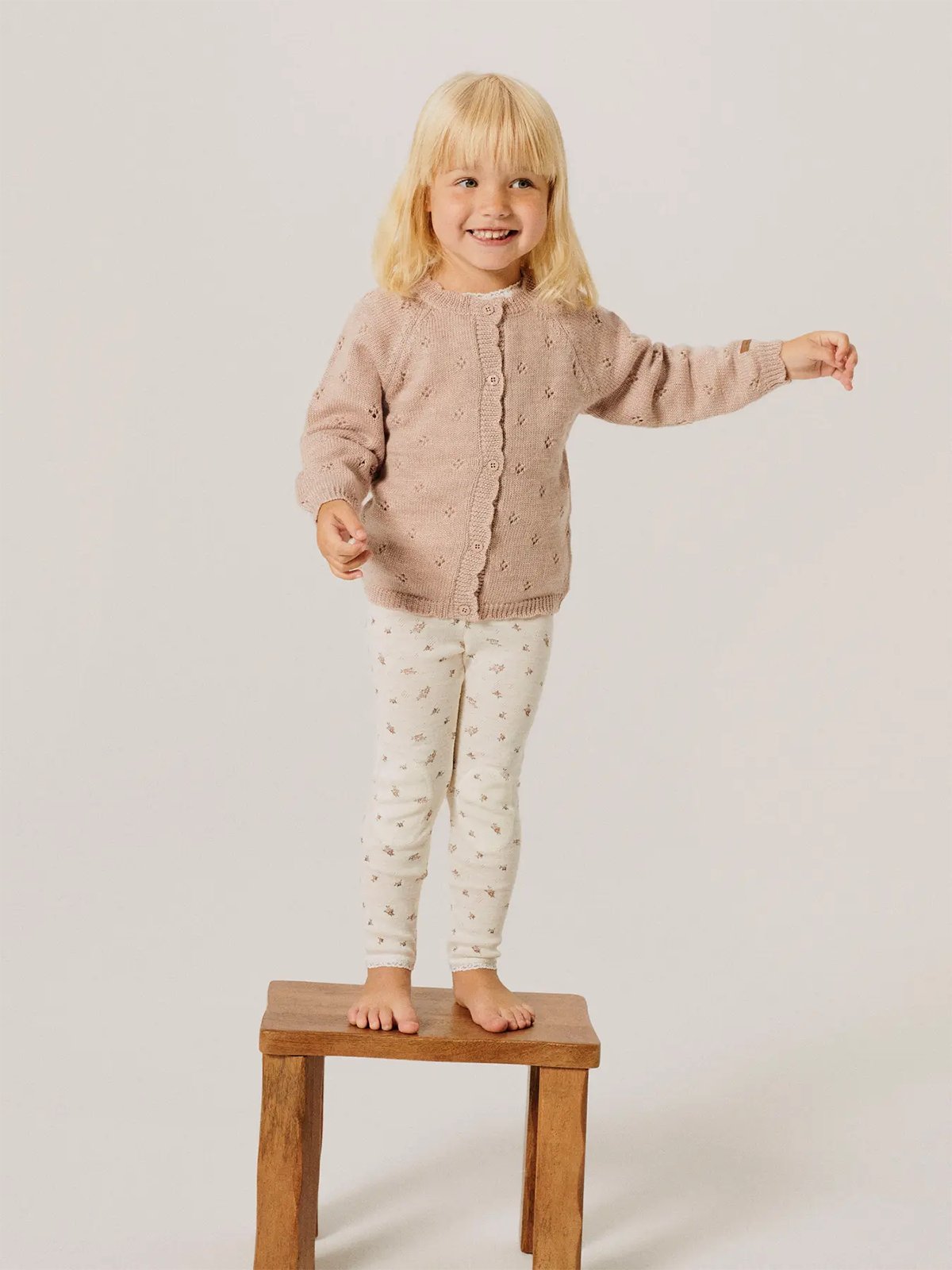 Name It Wrilla Wool Long Sleeve Knit Cardigan Shadow Gray