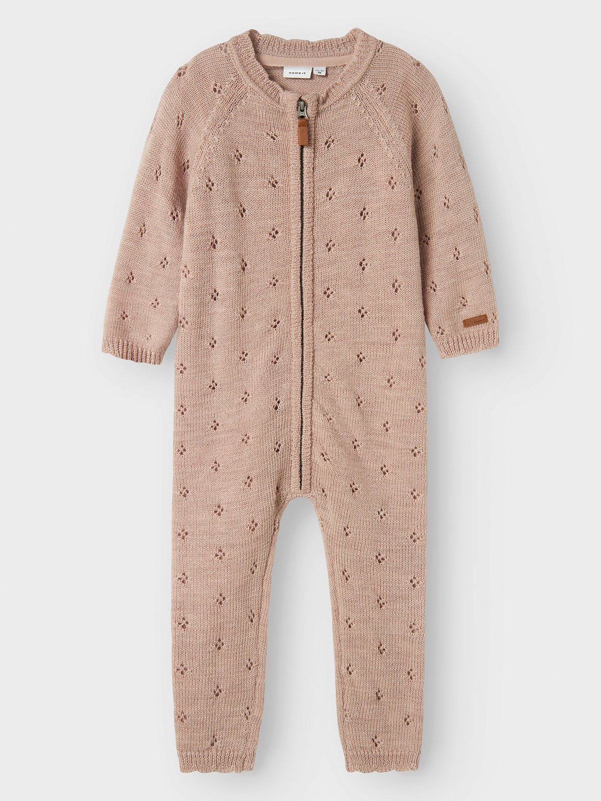 Name It Wrilla Wool Long Sleeve Knit Suit Shadow Grey