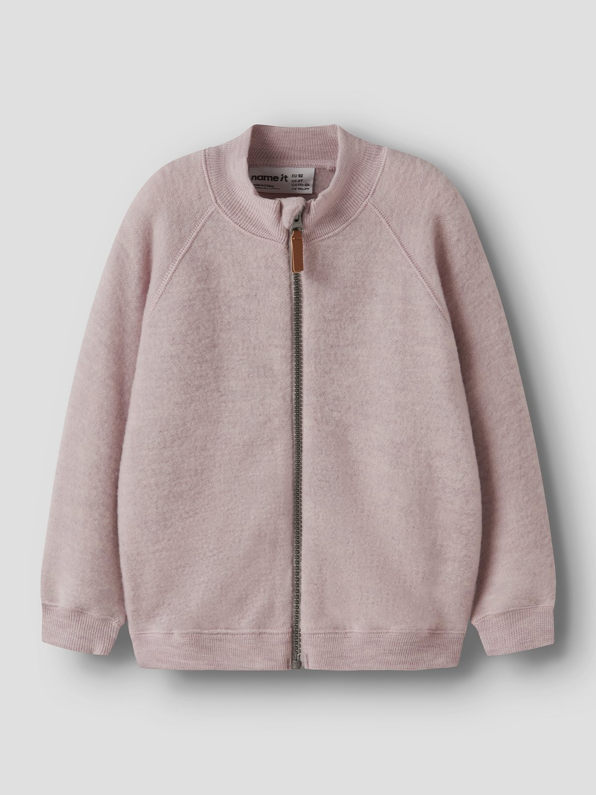 Name It Wmino Wool Brushed Long Sleeve Cardigan Violet Ice