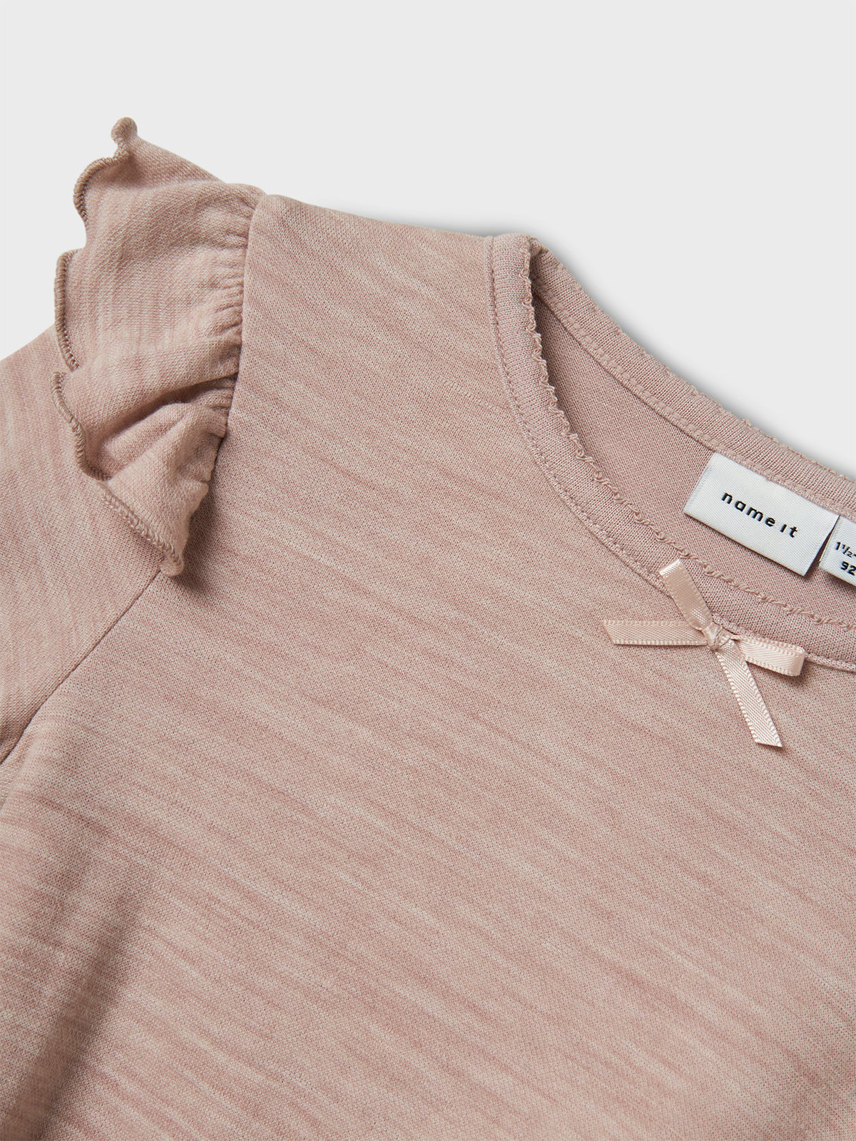 Name It Wyla Wo/Vi Long Sleeve Top Shadow Gray