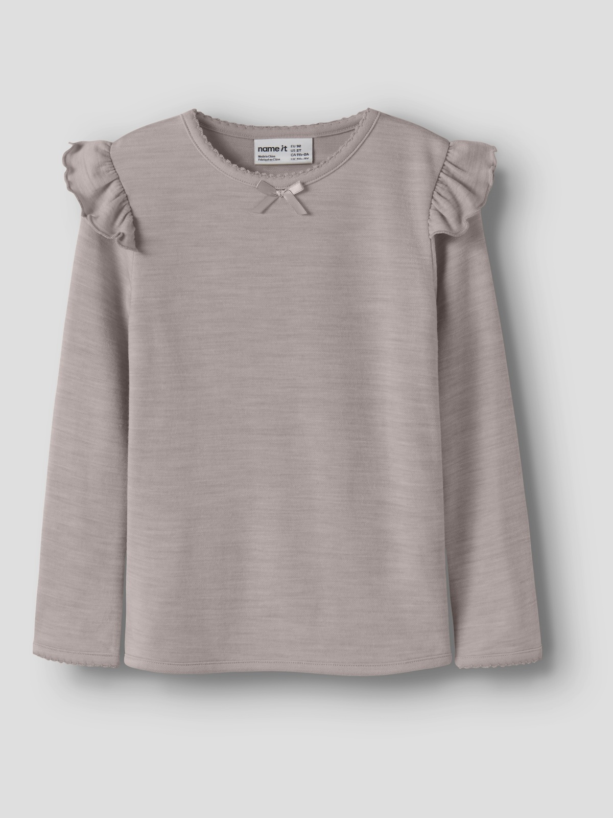 Name It Wyla Wo/Vi Long Sleeve Top Rosa