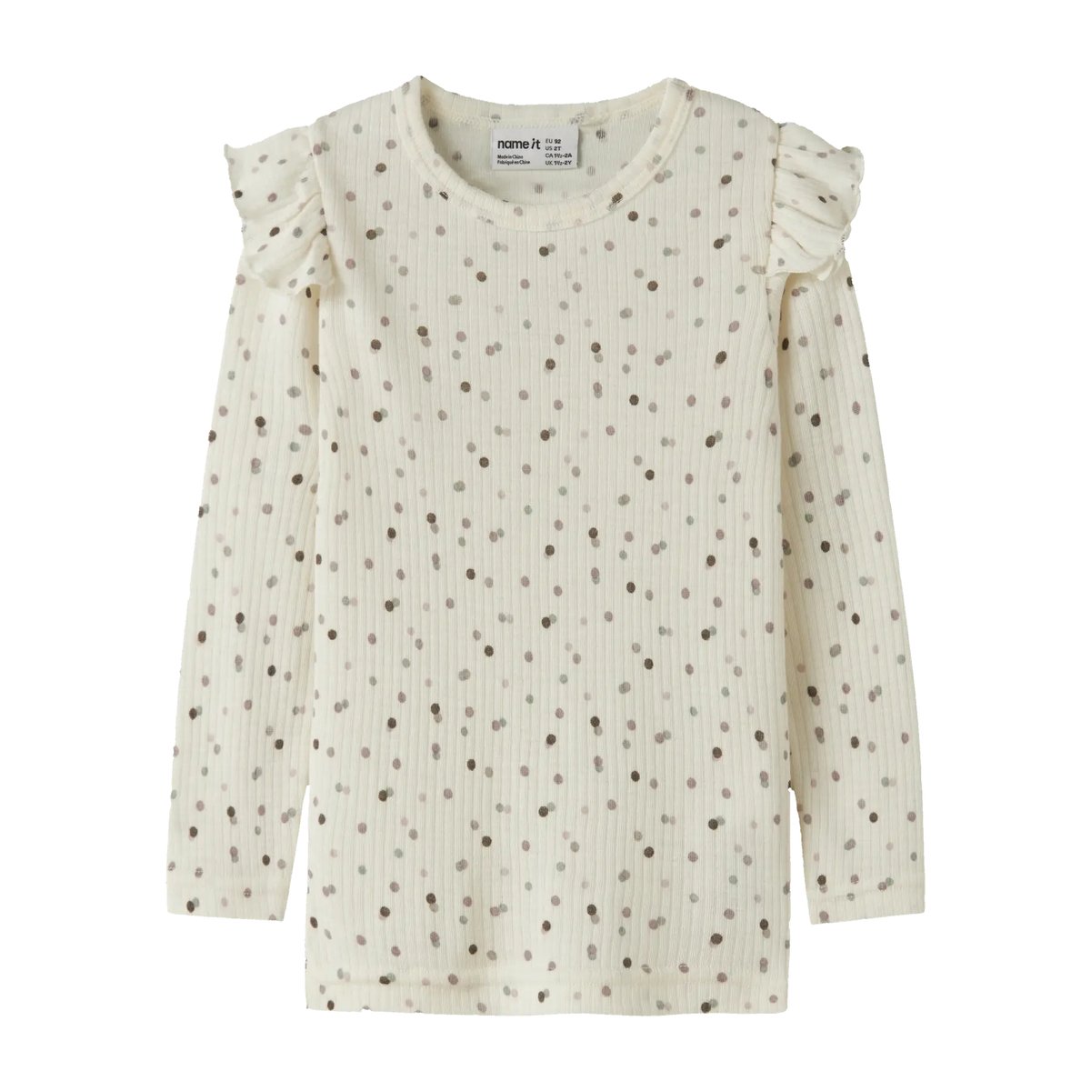 Name It Womi Wo/Mo Long Sleeve Top Snow White DOUBLE DOTS