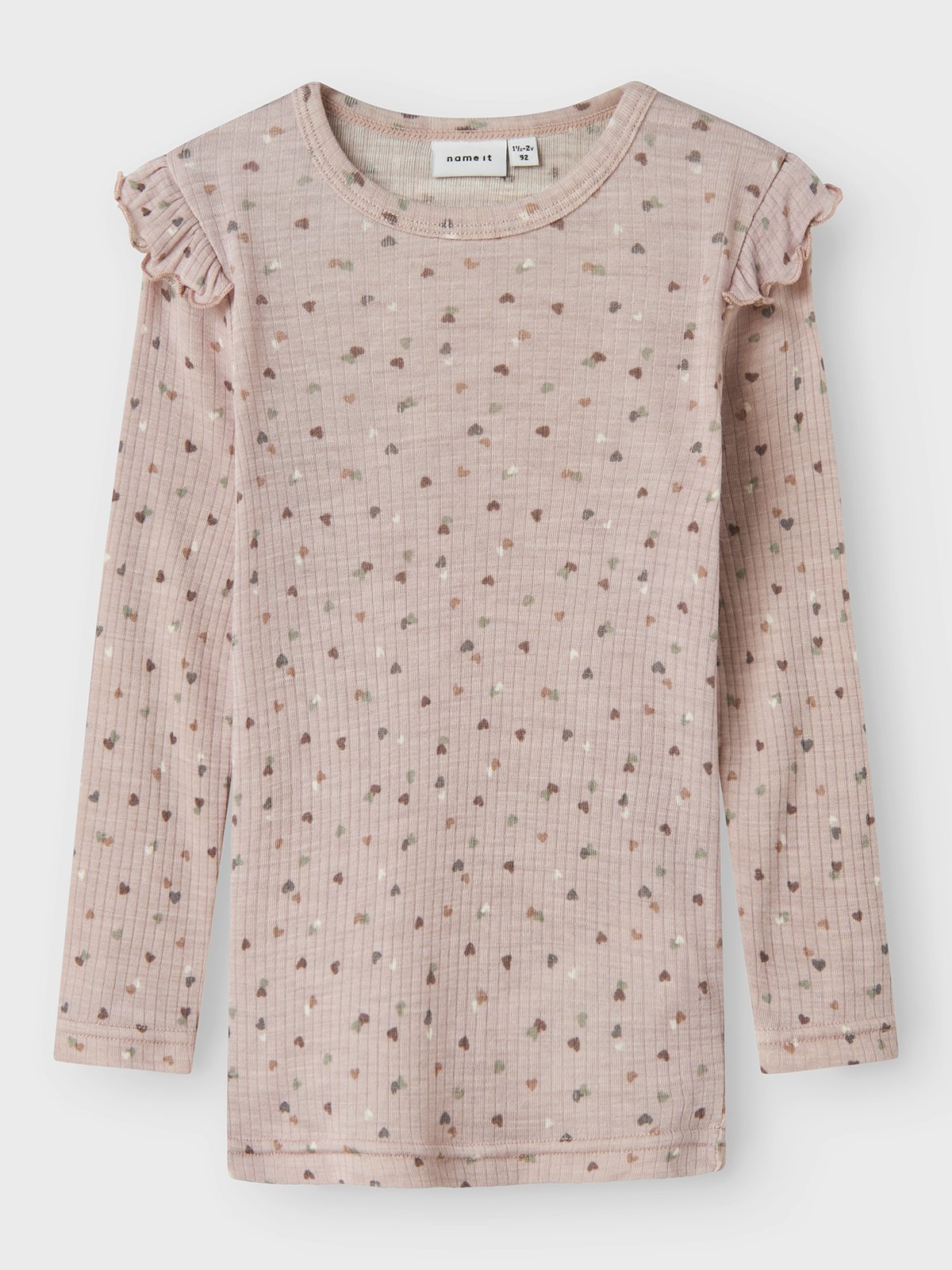 Name It Womi Wo/Mo Long Sleeve Top Shadow Gray