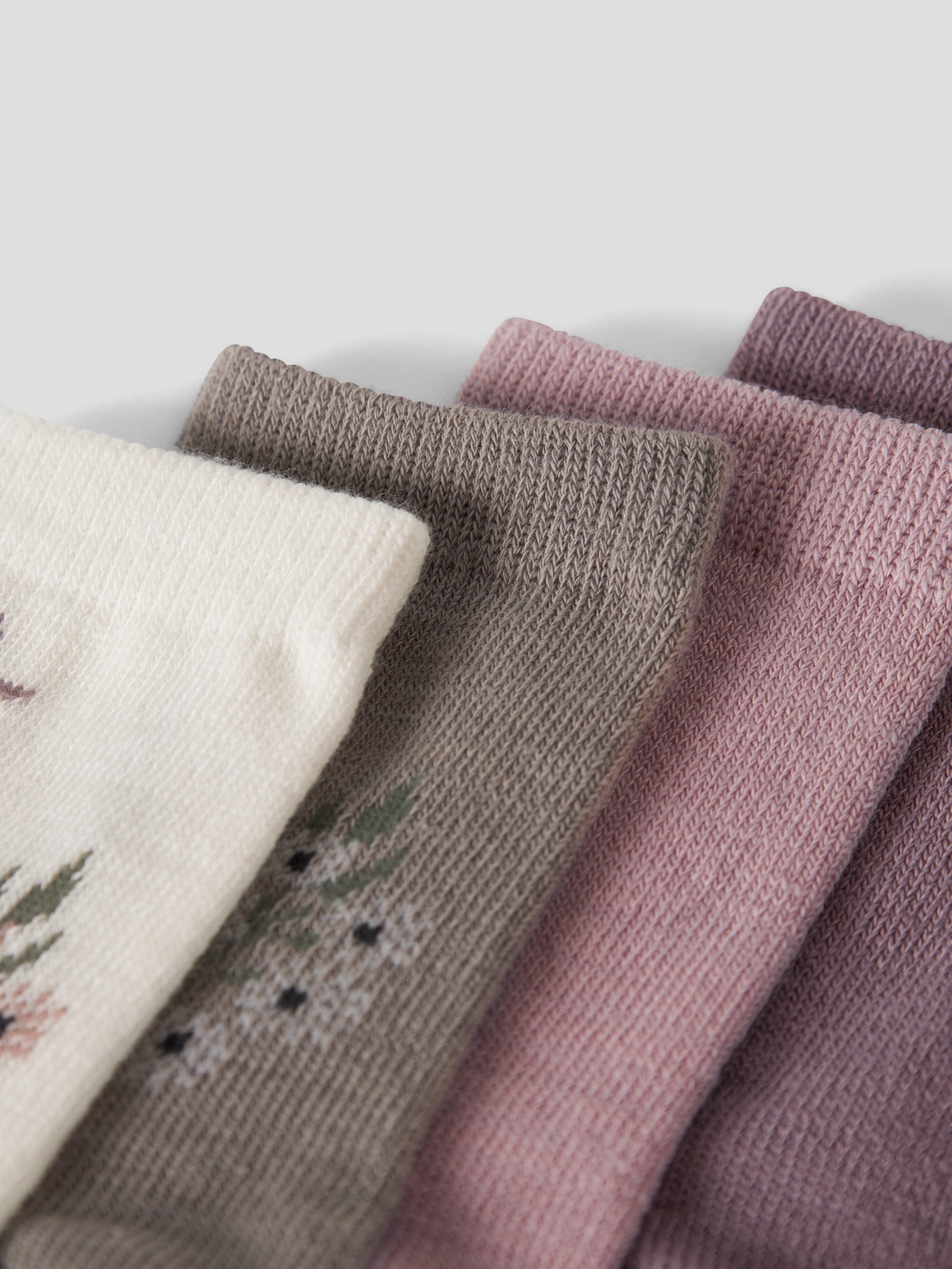 Name It Wak Wool Blend 4 Pack Sock Toadstool 4P SATE JAQ+TPAD+VIOLET+SNOW JAQ