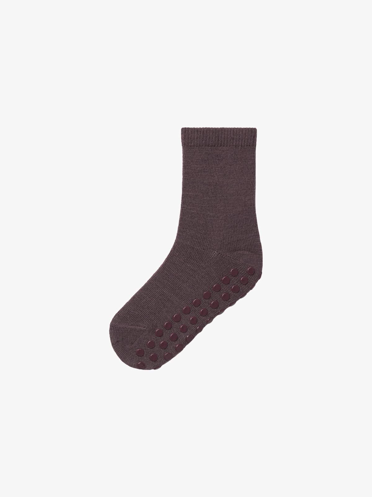 Name It Wak Wool Blend 2 Pack Sock With Non Skid Purple Dove 2P Purple Dove + Sparrow