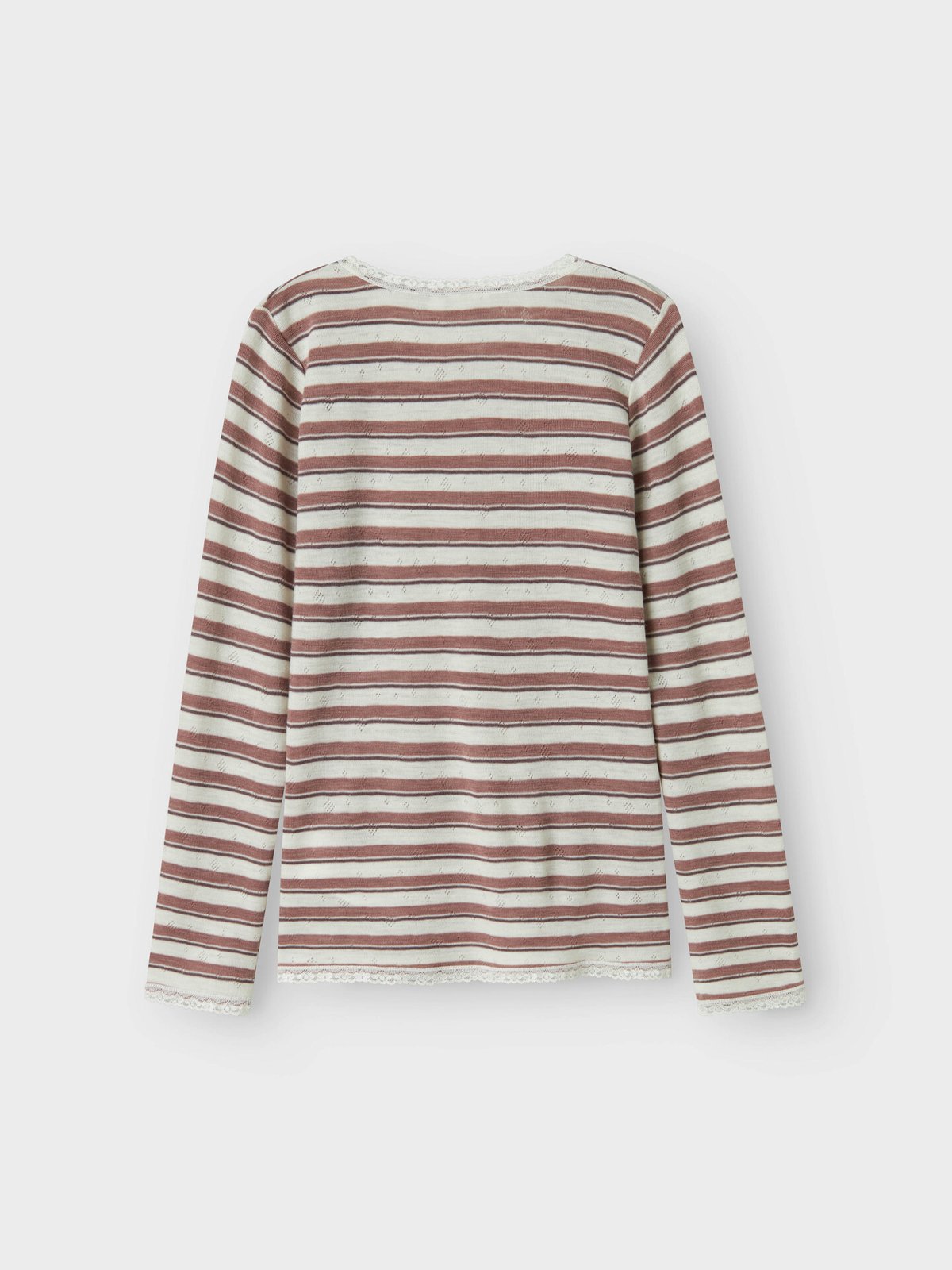 Name It Wang Wool Needle Long Sleeve Top Antler