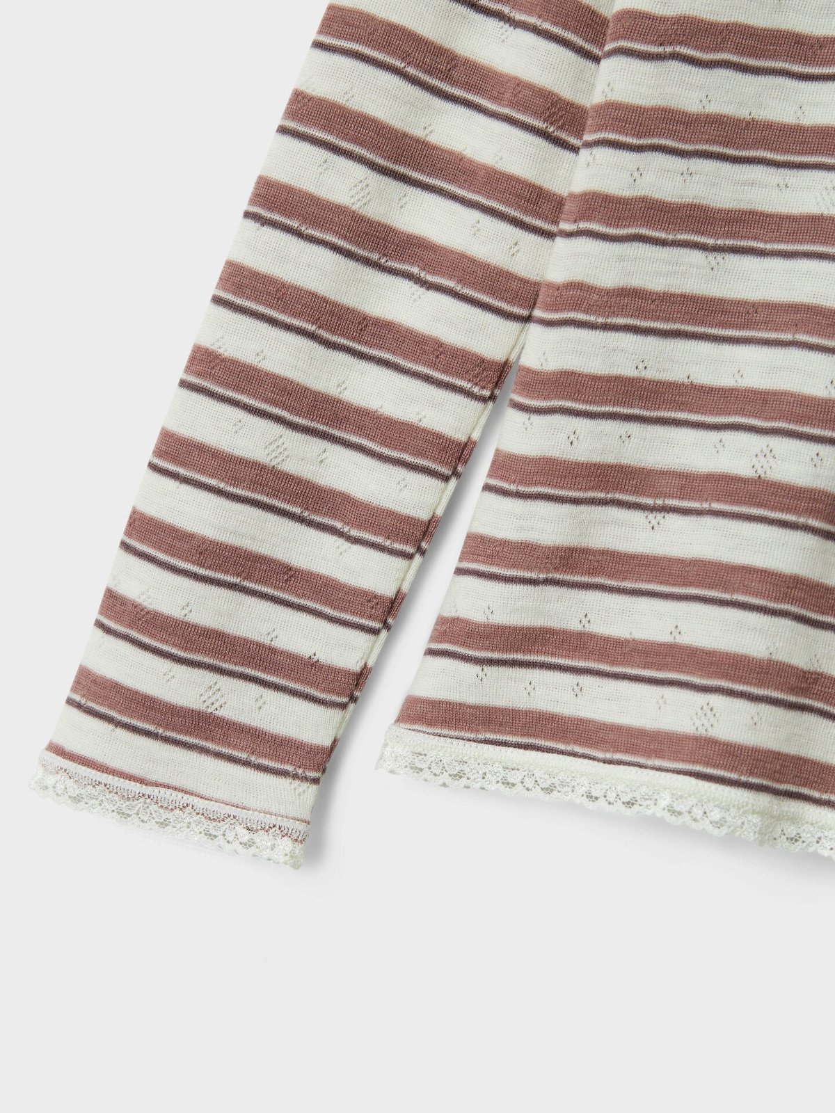 Name It Wang Wool Needle Long Sleeve Top Antler