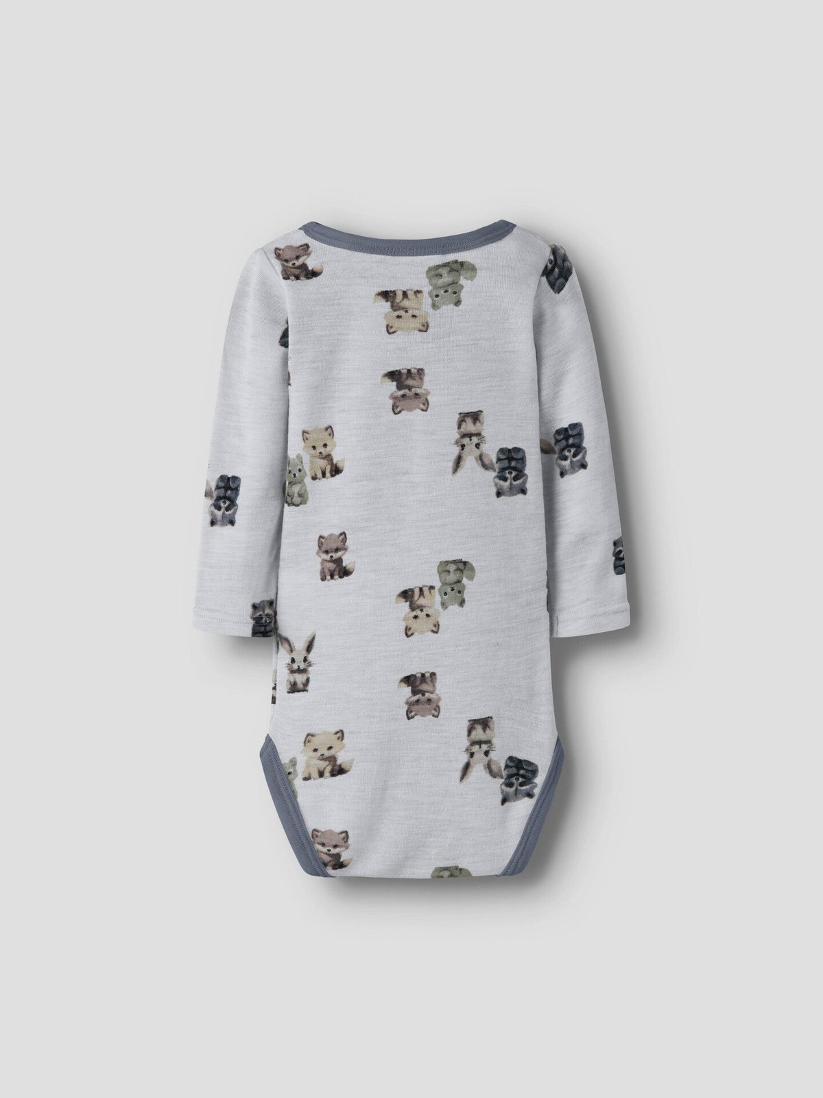 Name It Wang Wool Rib Long Sleeve Body All Over Print Micro Chip