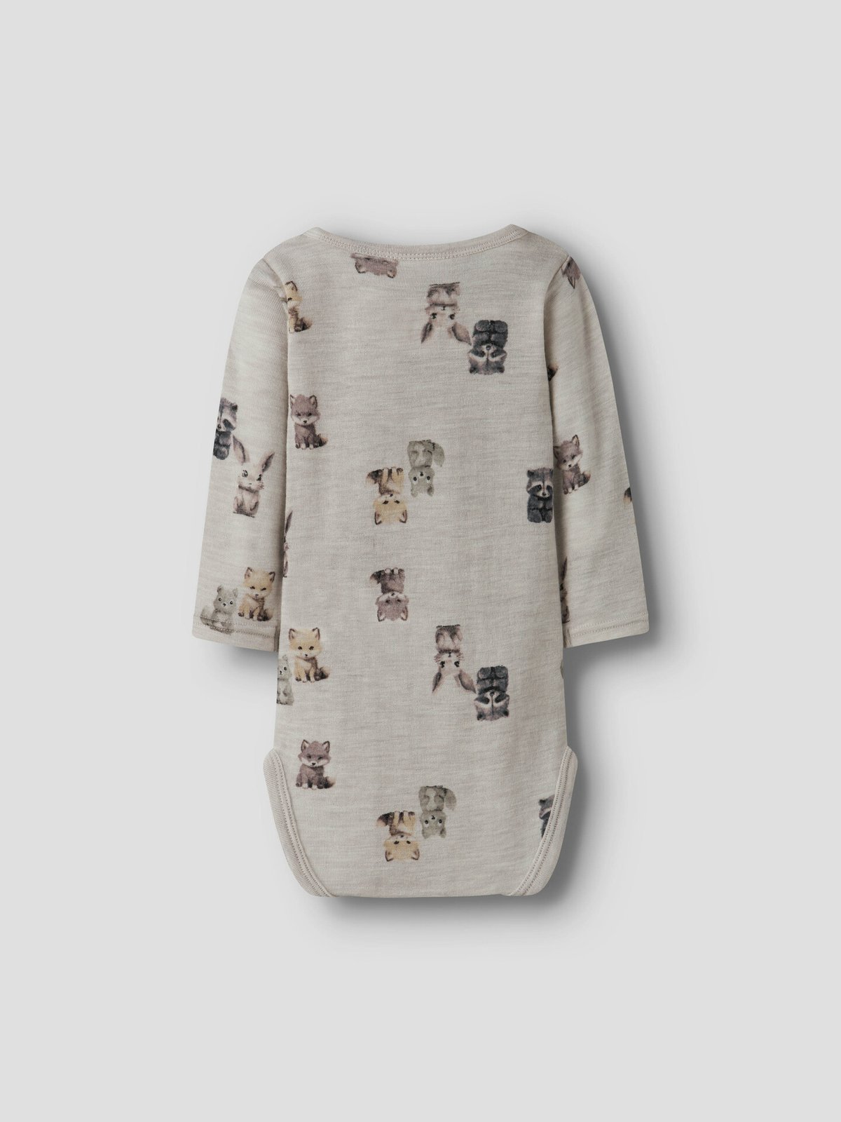 Name It Wang Wool Rib Long Sleeve Body All Over Print Nacreous Cloud