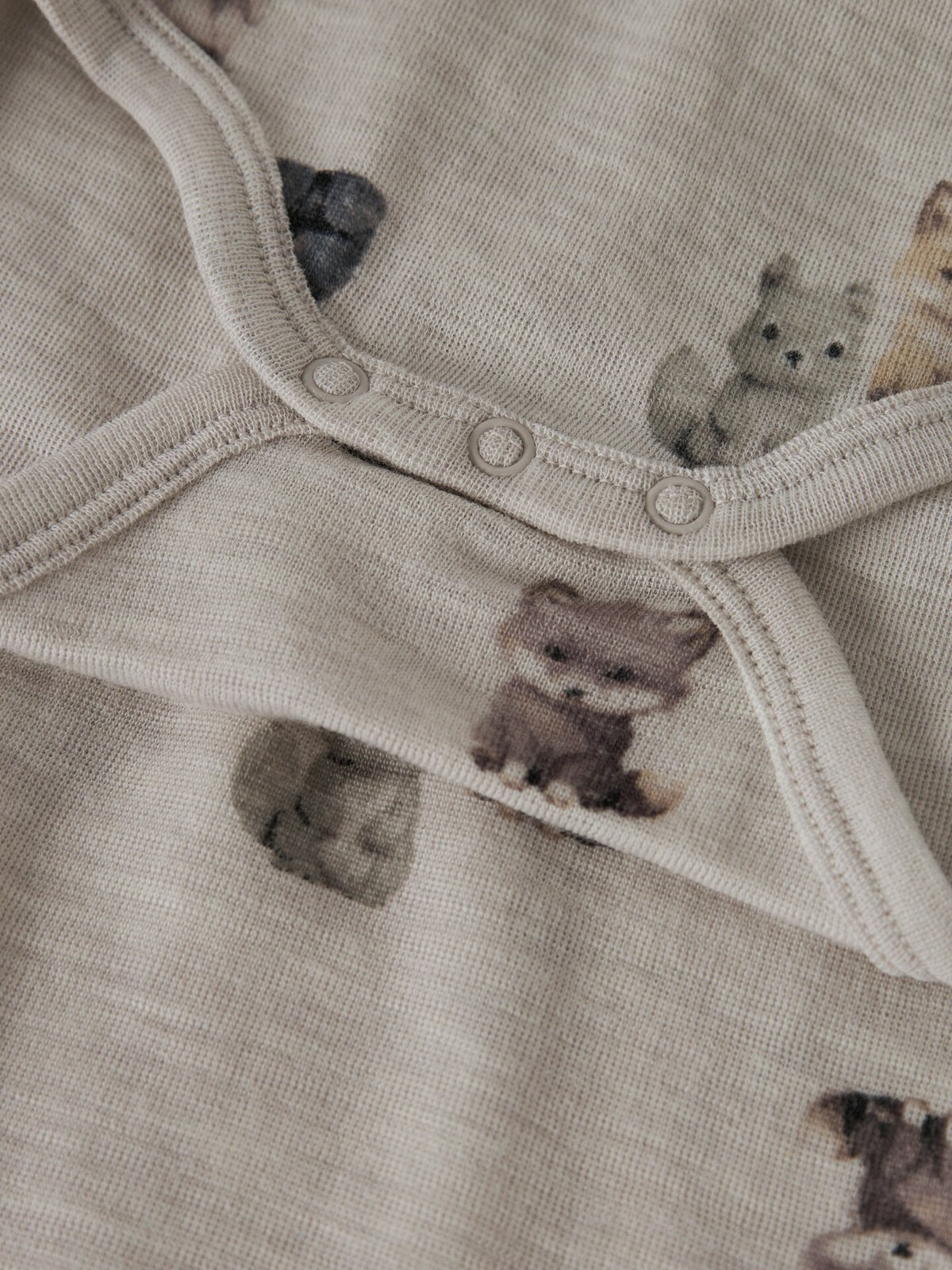 Name It Wang Wool Rib Long Sleeve Body All Over Print Nacreous Cloud