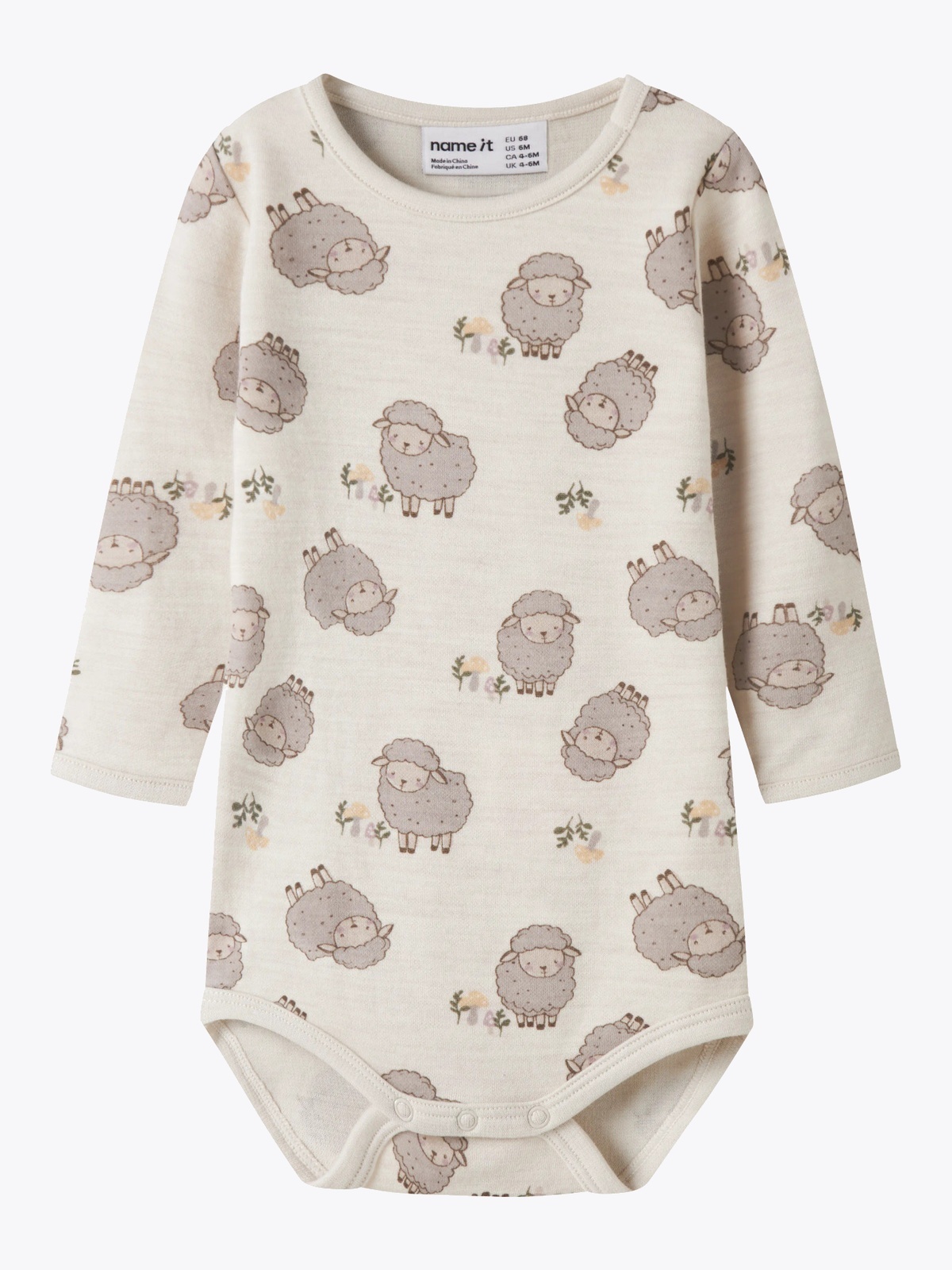 Name It Wup Wo/Co Long Sleeve  Body peyote melange sheep