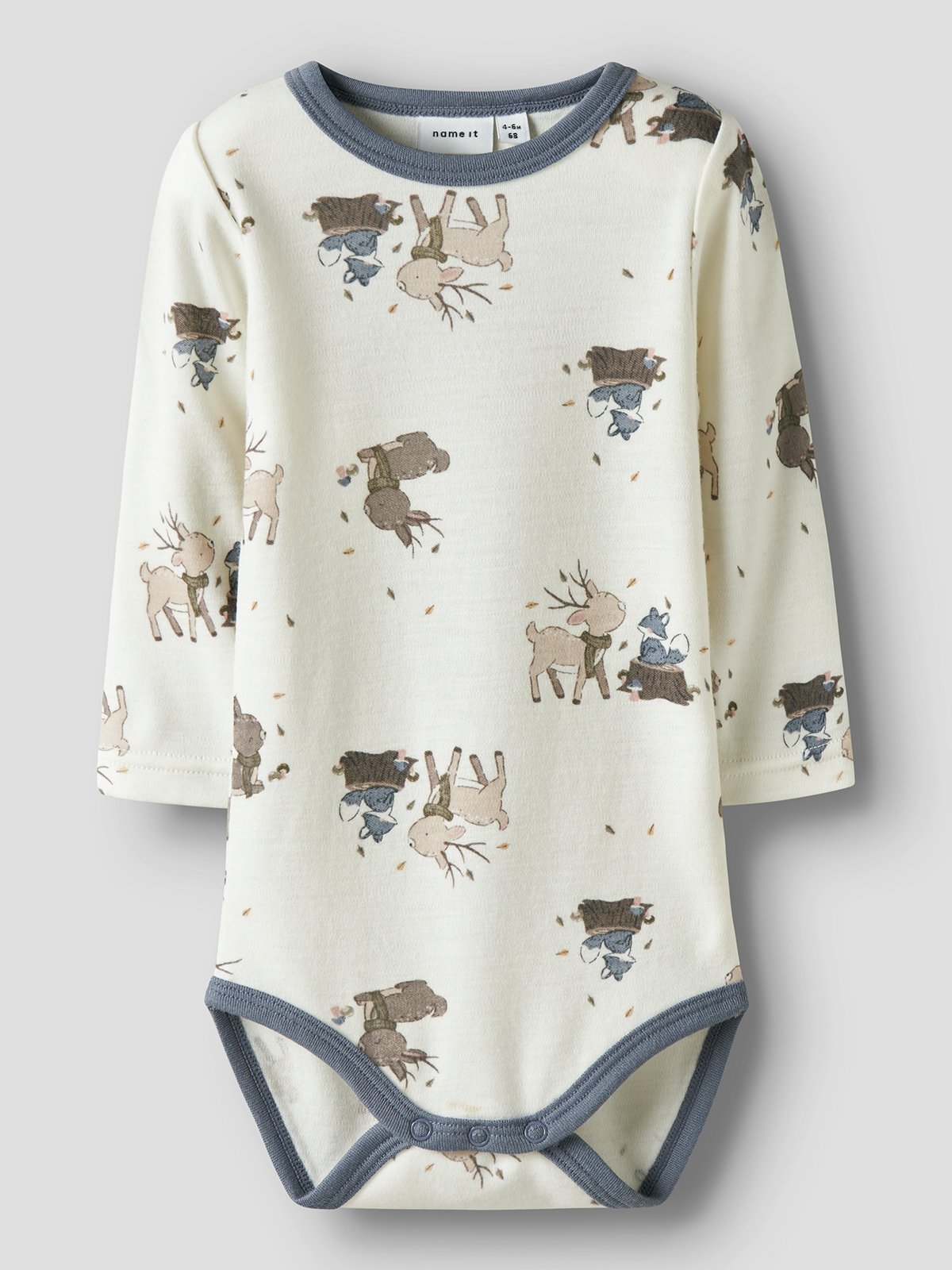 Name It Willitus Wool Long Sleeve Body Snow White