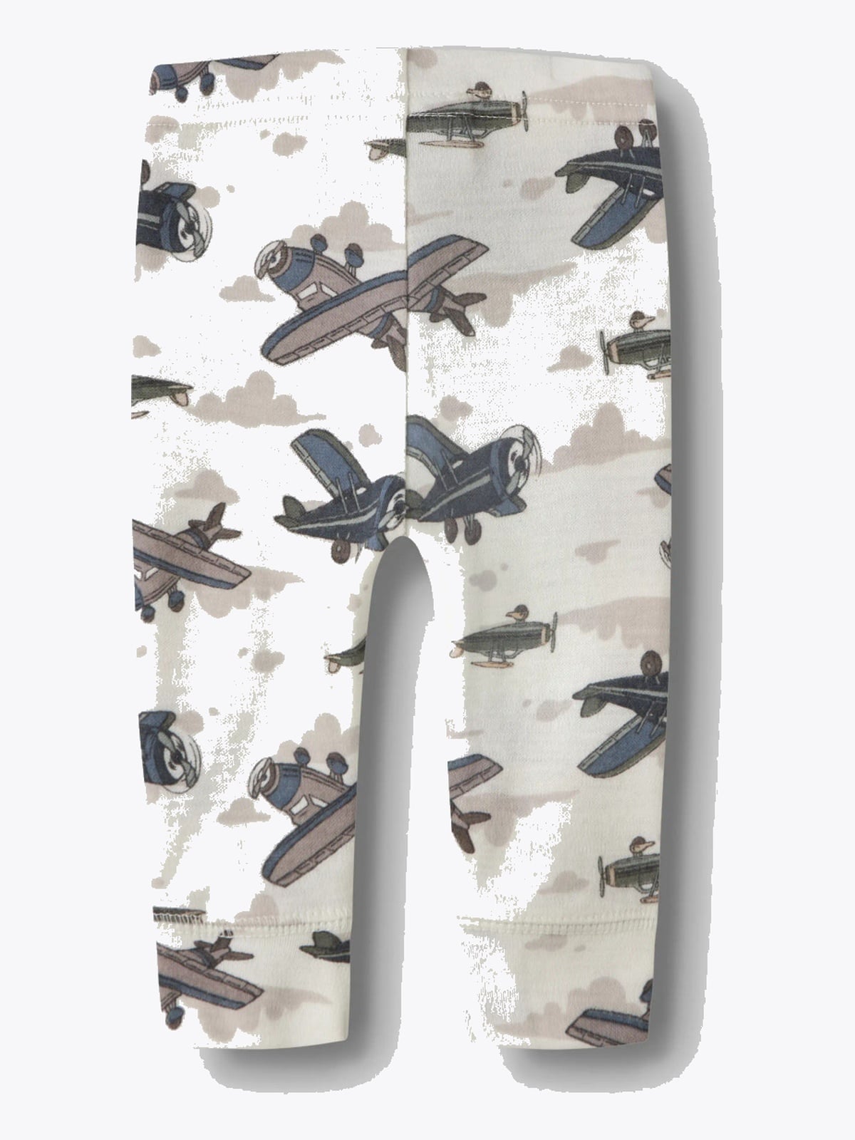 Name It Willitus Wool Longjohn snow white airplanes