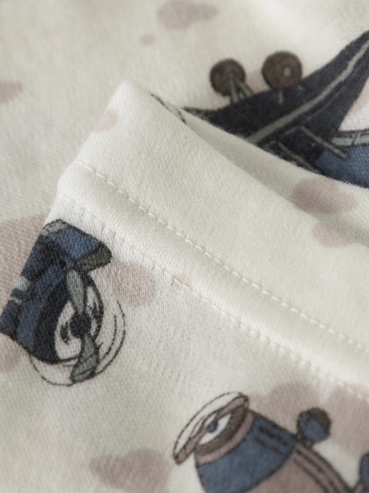 Name It Willitus Wool Longjohn snow white airplanes