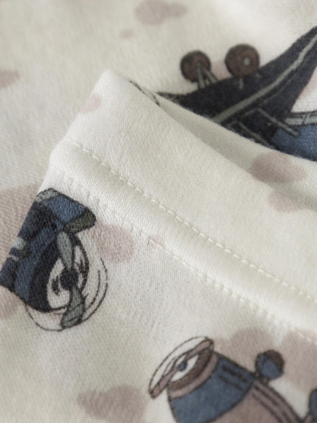 Name It Willitus Wool Longjohn snow white airplanes