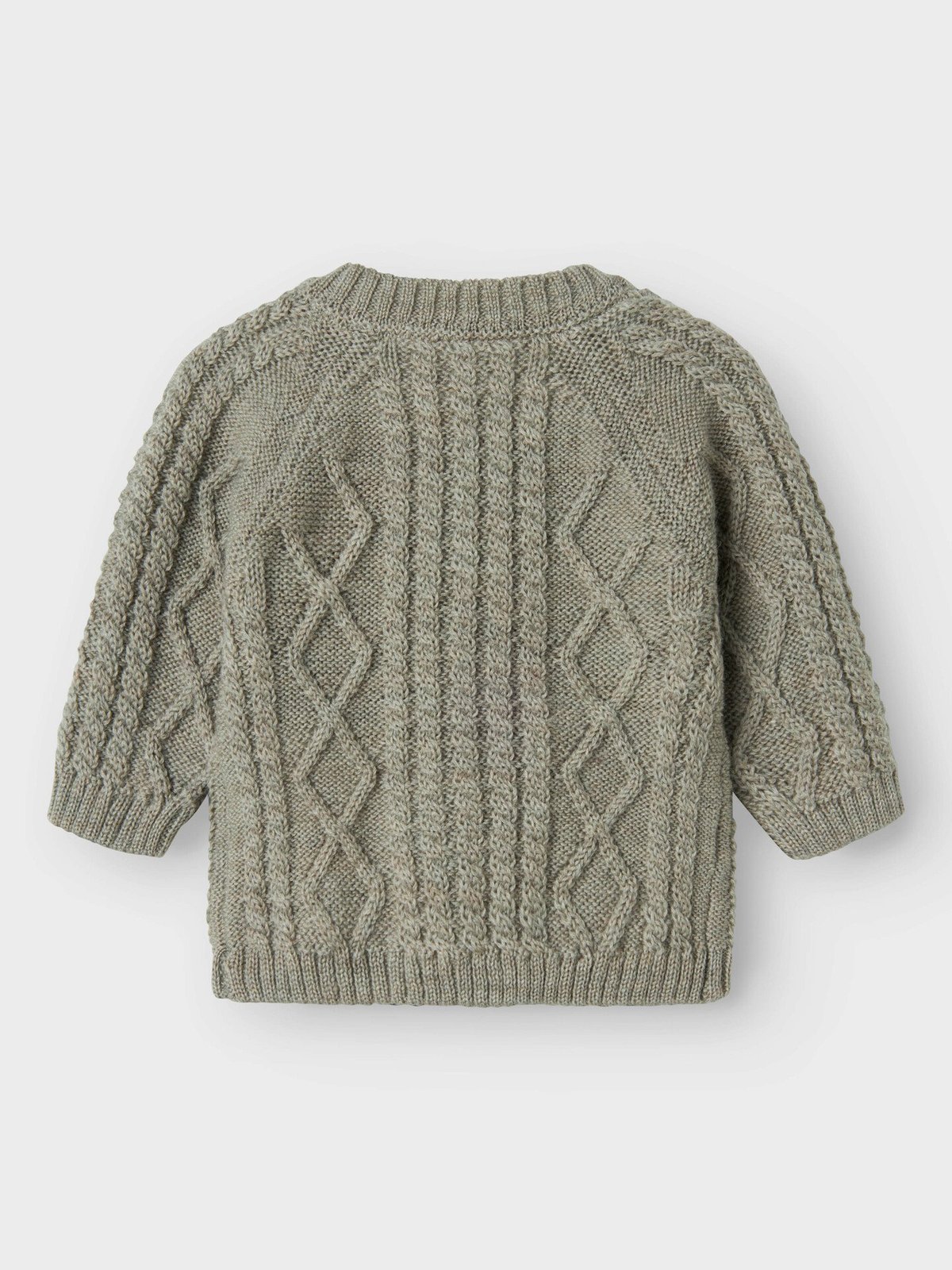 Name It Wrilla Wool Long Sleeve Knit Cardigan Dried Sage