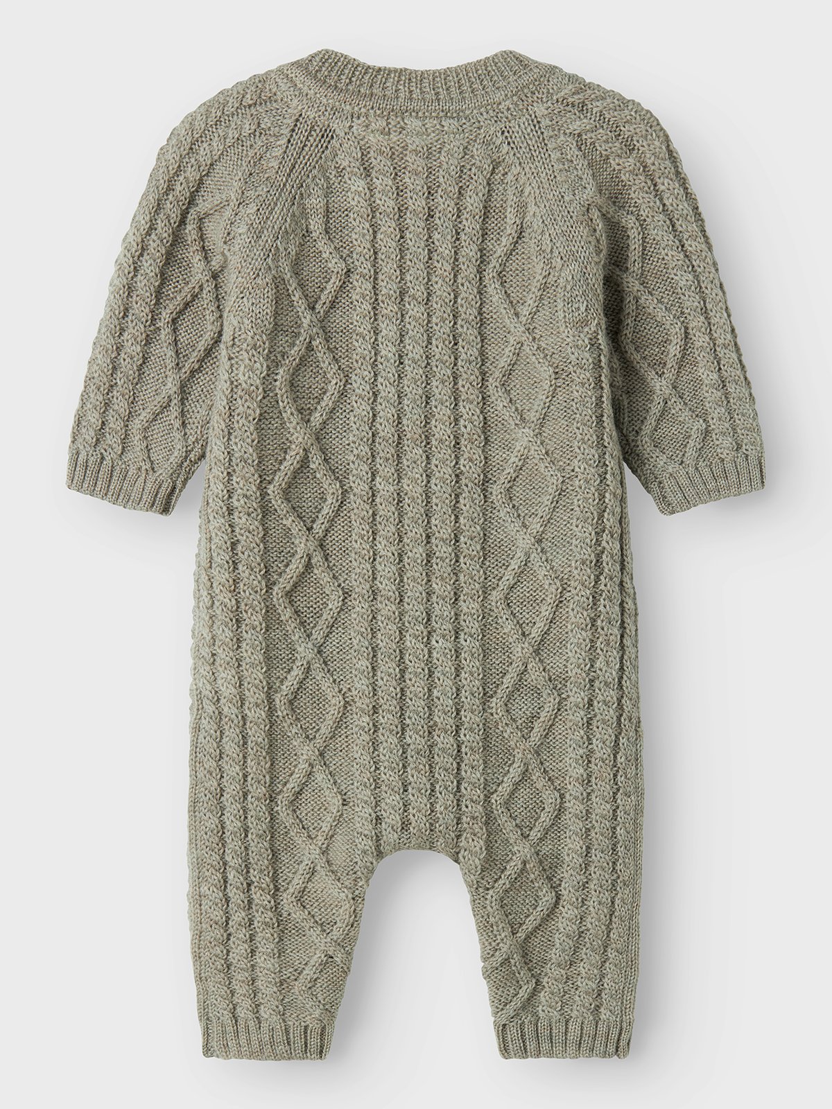 Name It Wrilla Wool Long Sleeve Knit Suit Dried Sage
