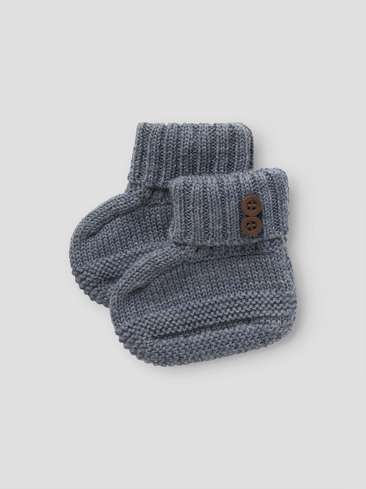 Name It Wrilla Wool Knit Slippers Folkstone Gray