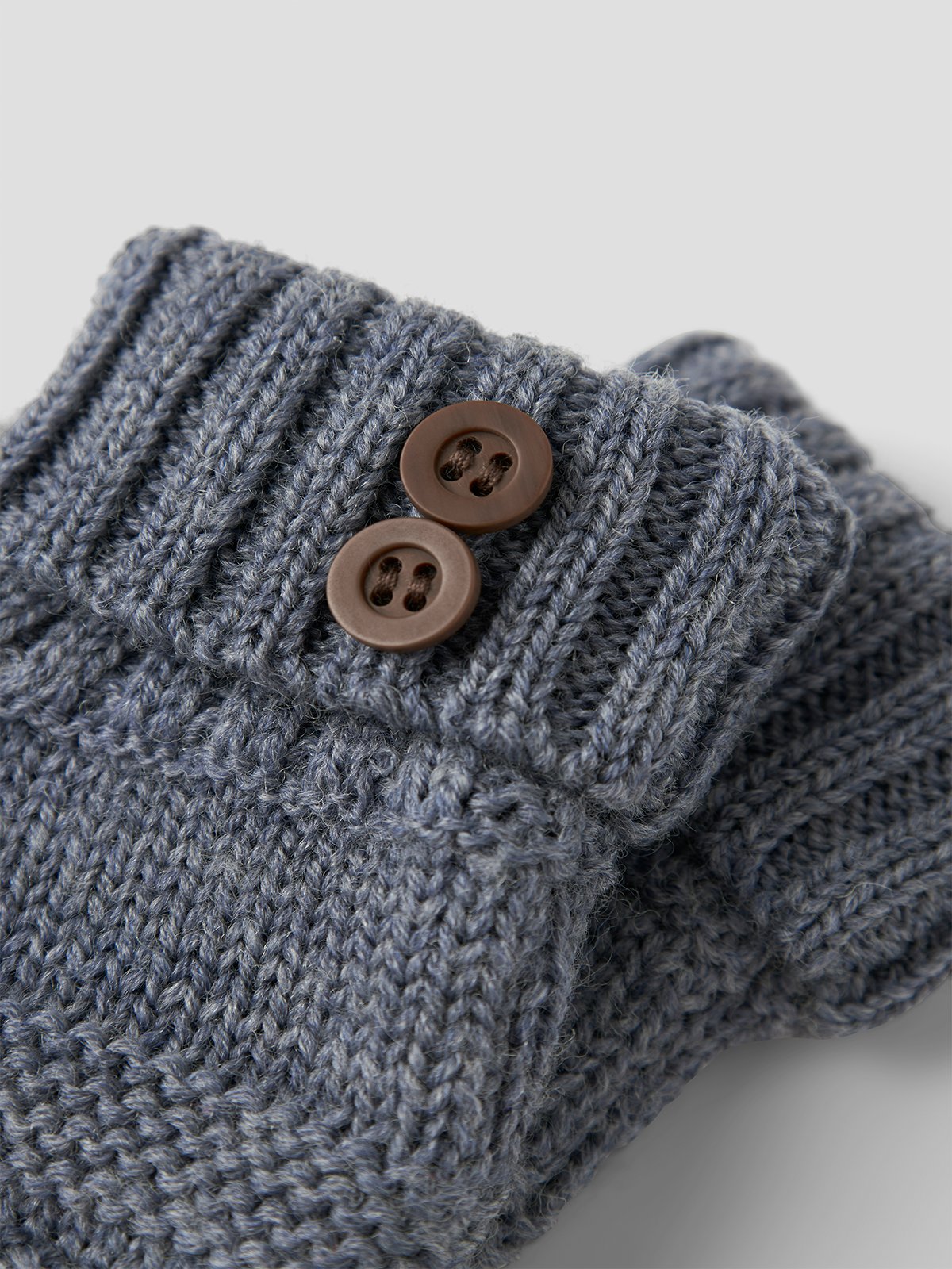 Name It Wrilla Wool Knit Slippers Folkstone Gray