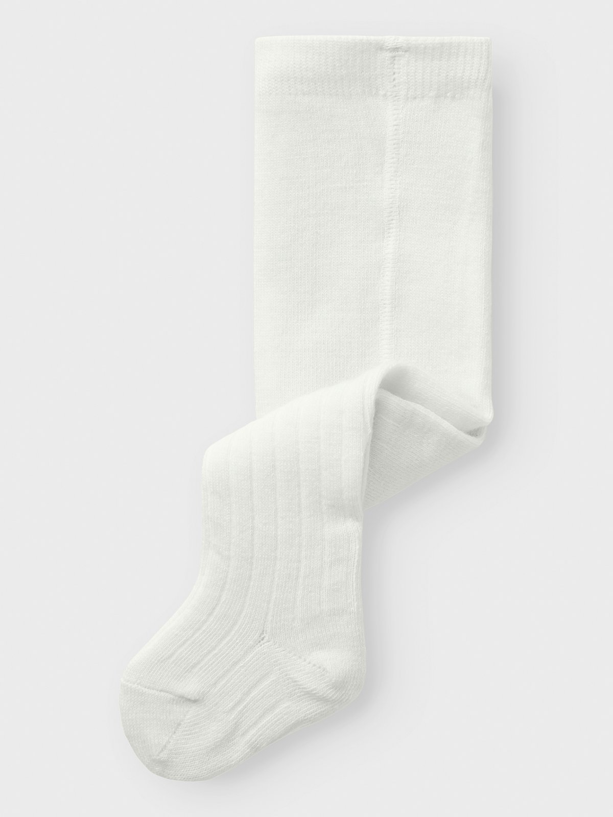 Name It Wakma Wool Blend Rib Pantyhose Snow White