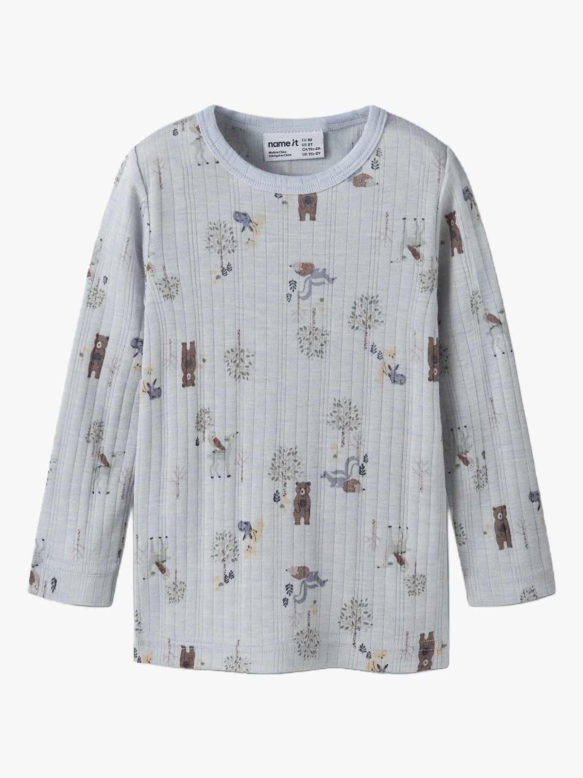 Name It Wang Wool Needle Long Sleeve Top Arctic Ice