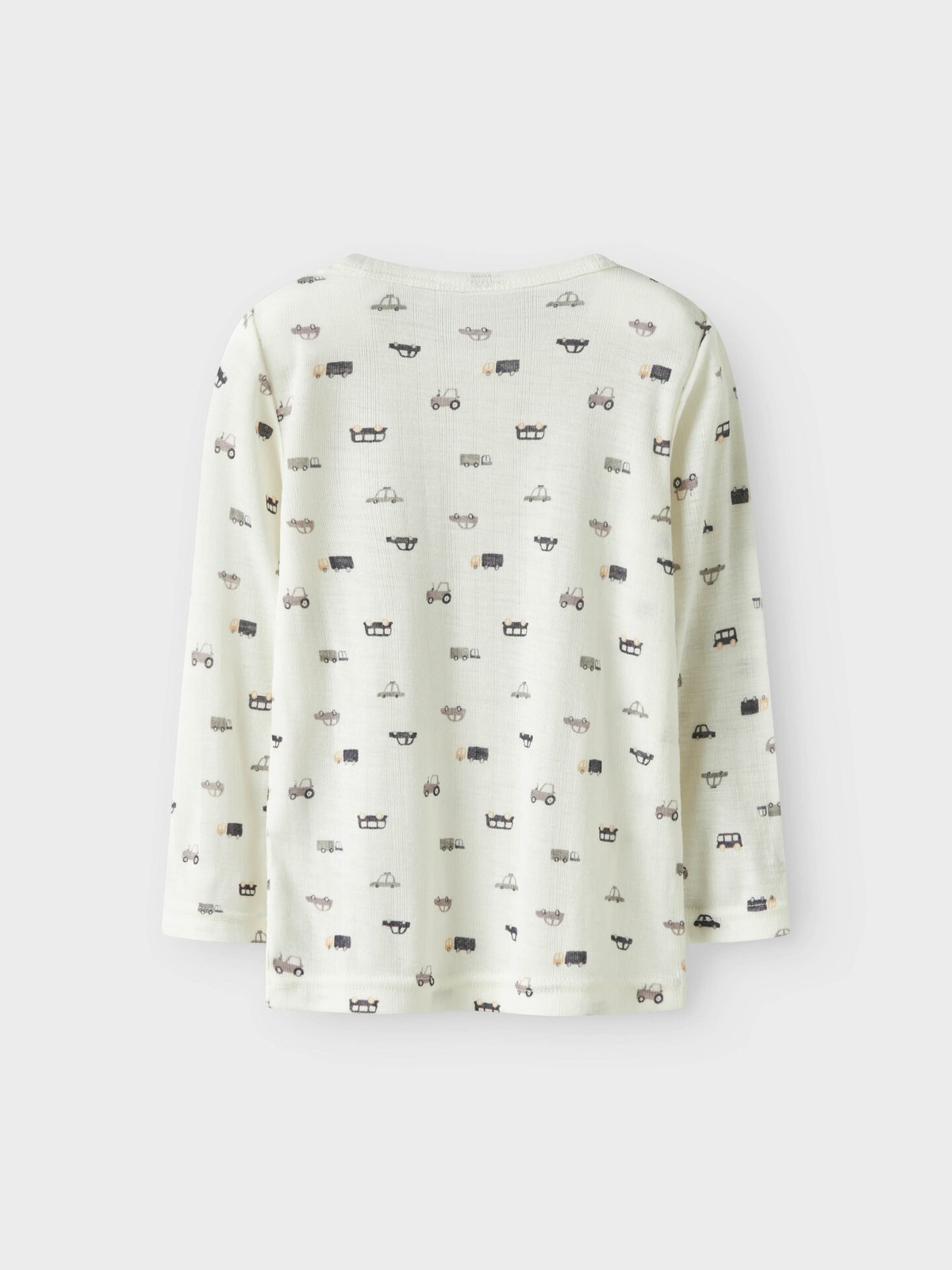 Name It Wang Wool Needle Long Sleeve Top Snow White