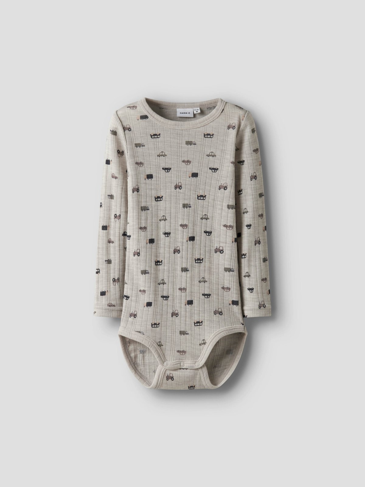 Name It Wang Wool Needle Long Sleeve Body Nacreous Cloud