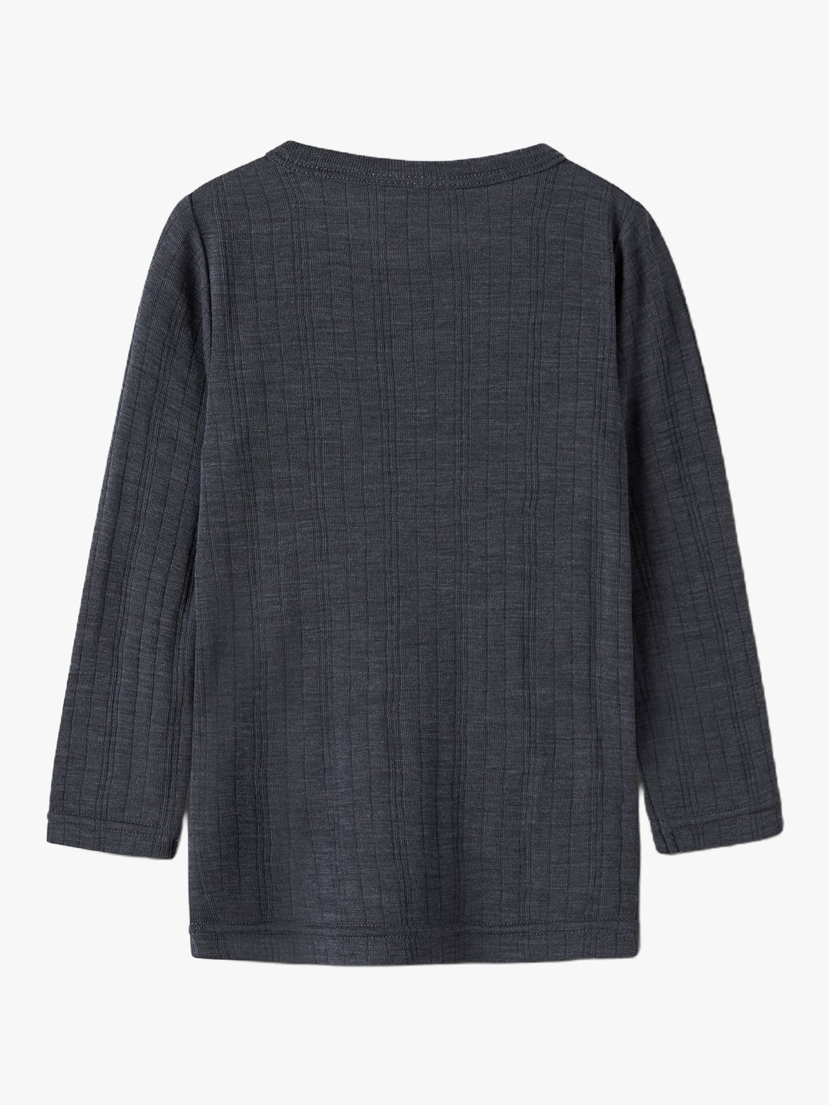Name It Wang Wool Needle Long Sleeve Top Solid Ombre Blue