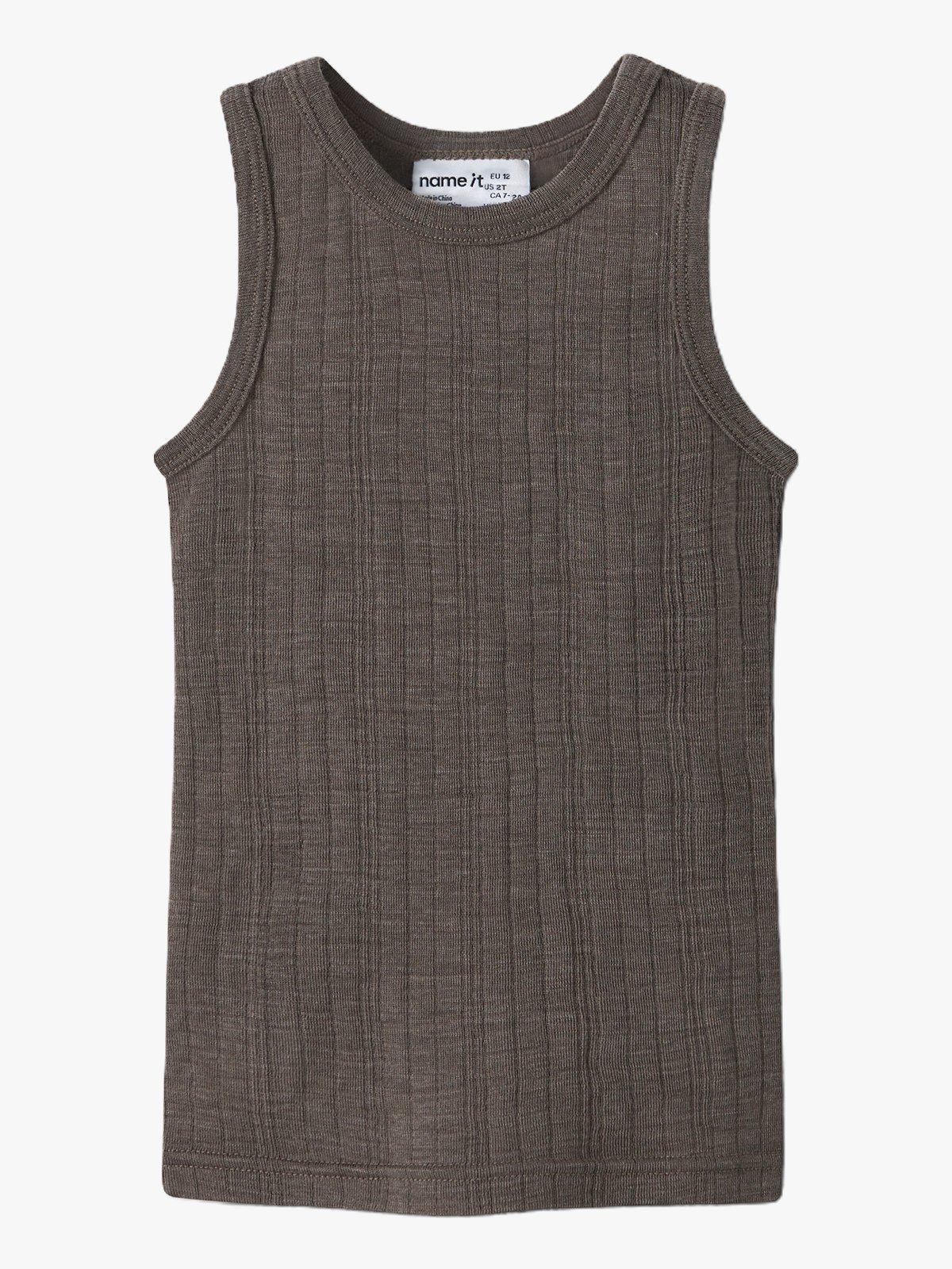 Name It Wang Wool Needle Tank Top Morel