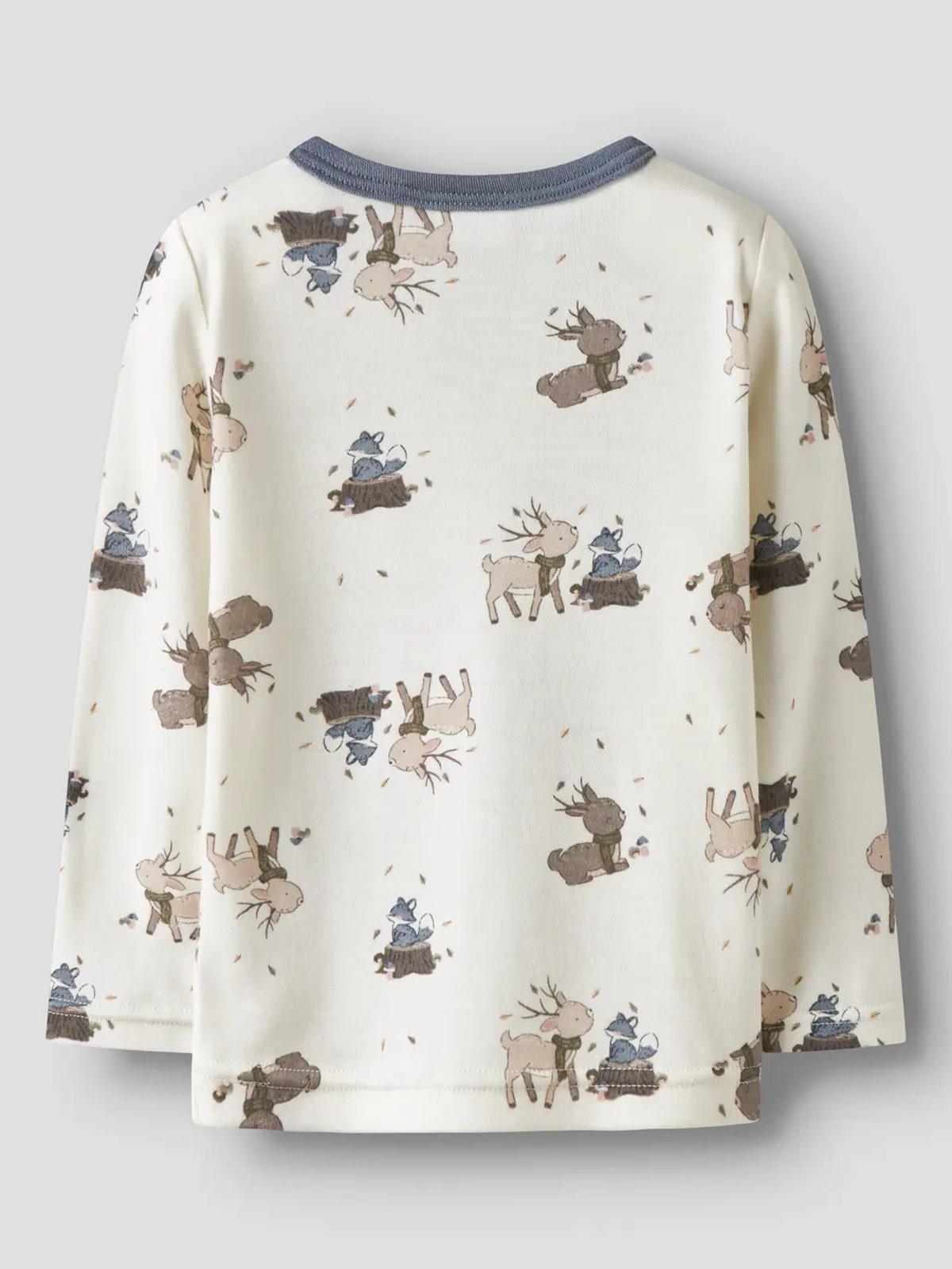 Name It Willitus Wool Long Sleeve Top Snow White Deer