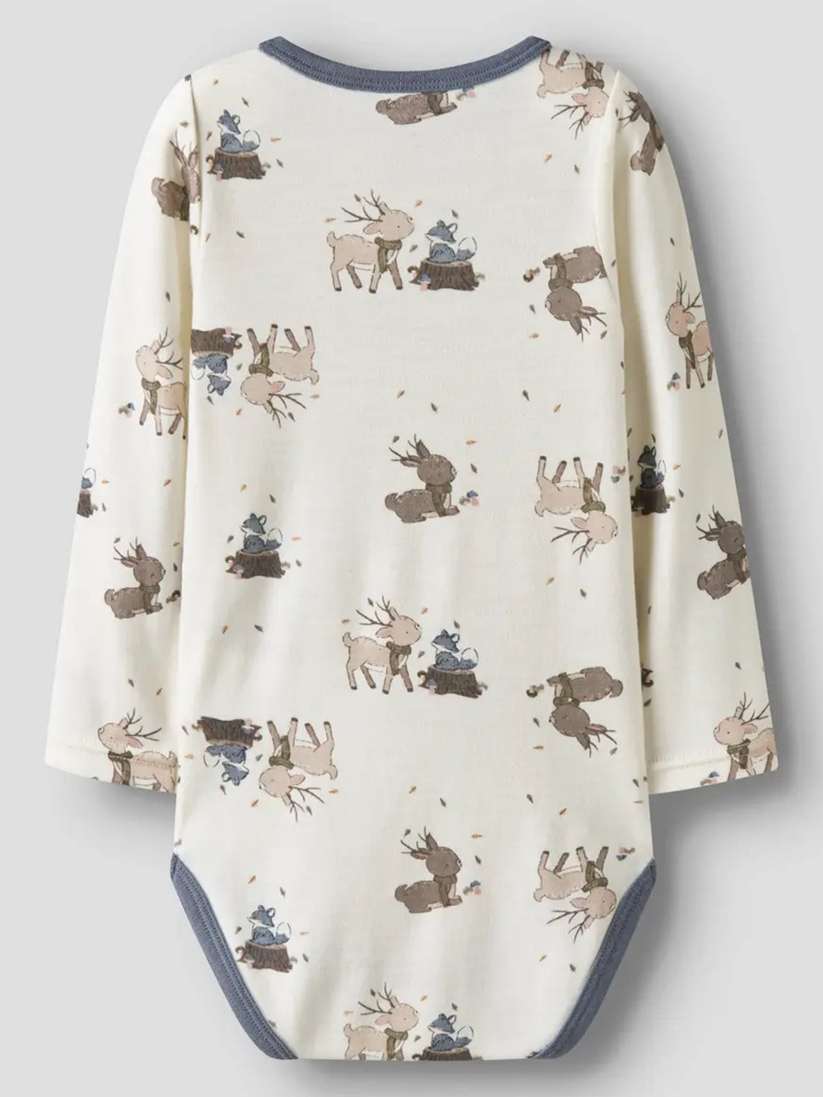 Name It Willitus Wool Long Sleeve Body Snow White Deer