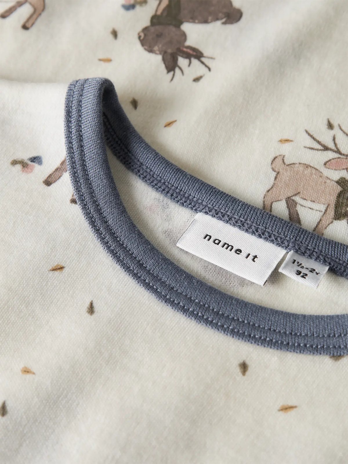 Name It Willitus Wool Long Sleeve Body Snow White Deer