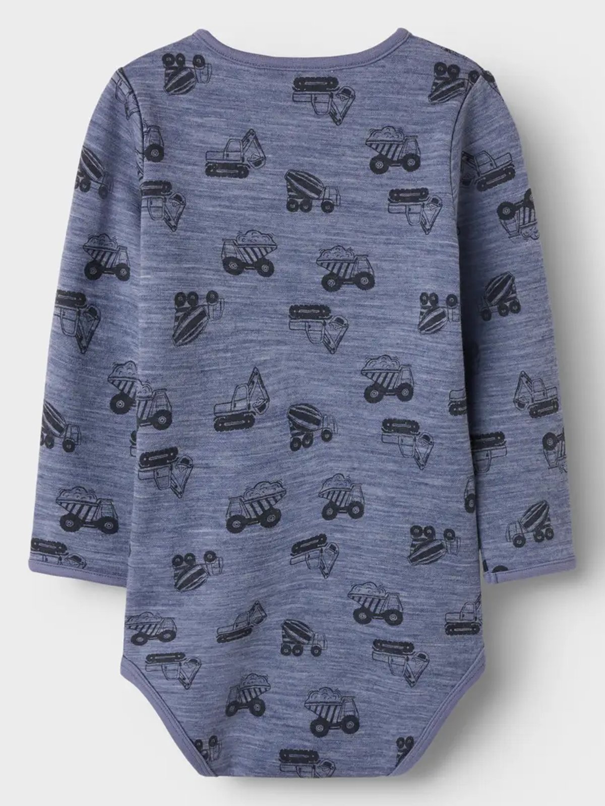 Name It Wuppo Wo/Co Long Sleeve Body Folkstone Gray Machines