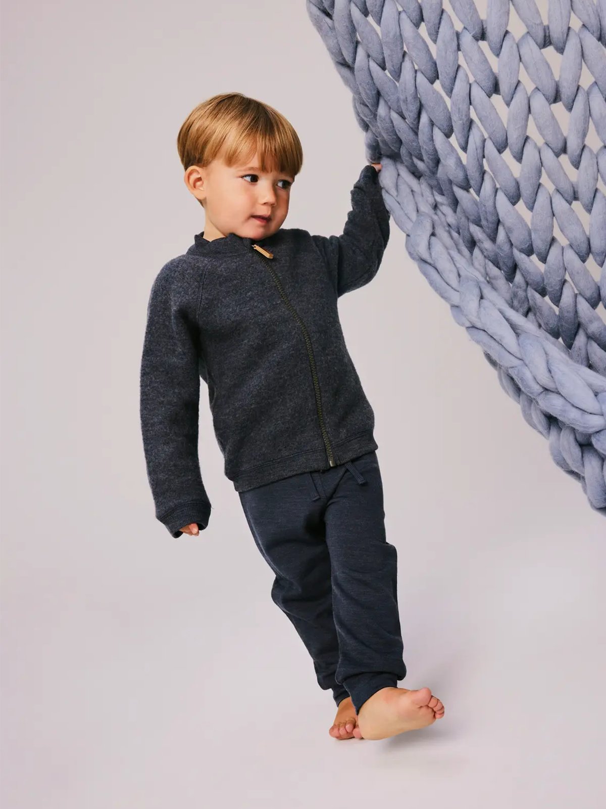 Name It Wesso Wool Sweat Pant Ombre Blue