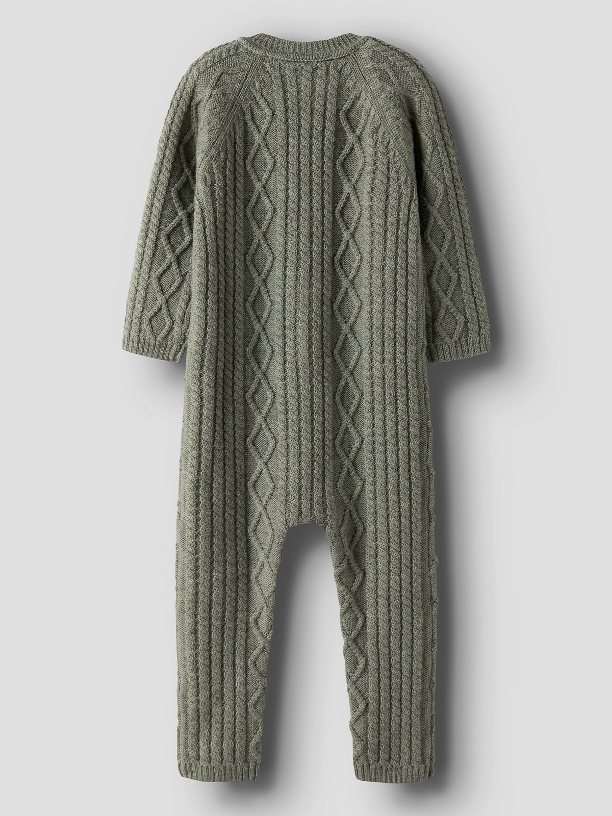 Name It Wrilla Wool Long Sleeve Knit Suit Dried Sage