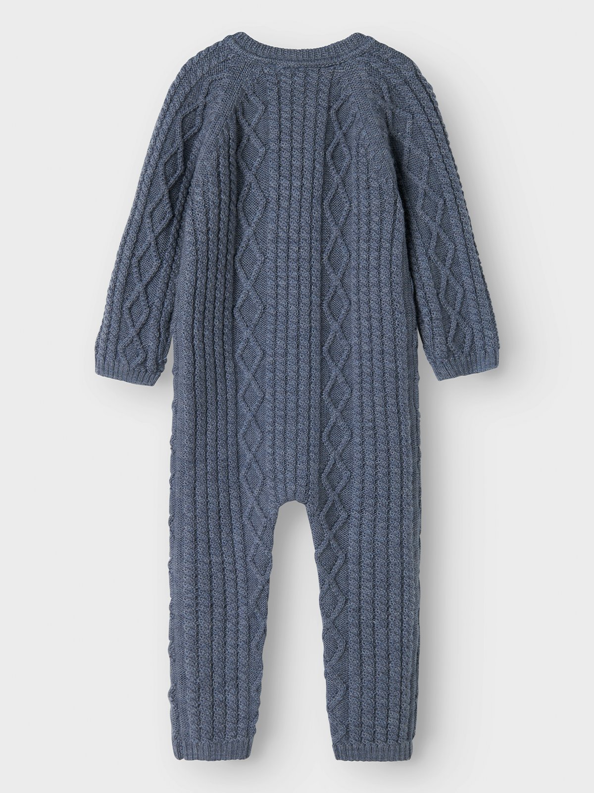 Name It Wrilla Wool Long Sleeve Knit Suit Folkstone Gray