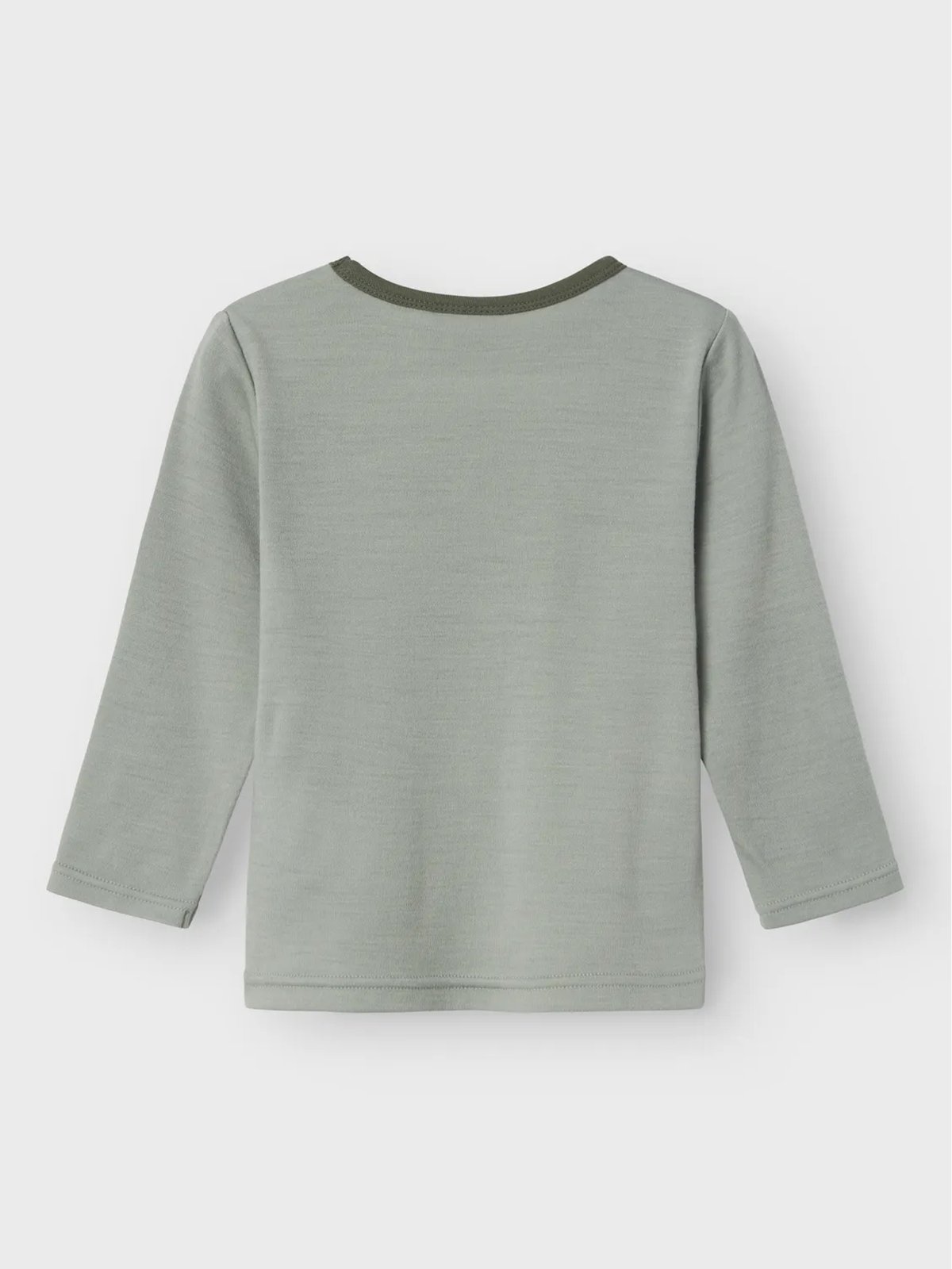 Name It Willow Wool Long Sleeve Top Wrought Iron