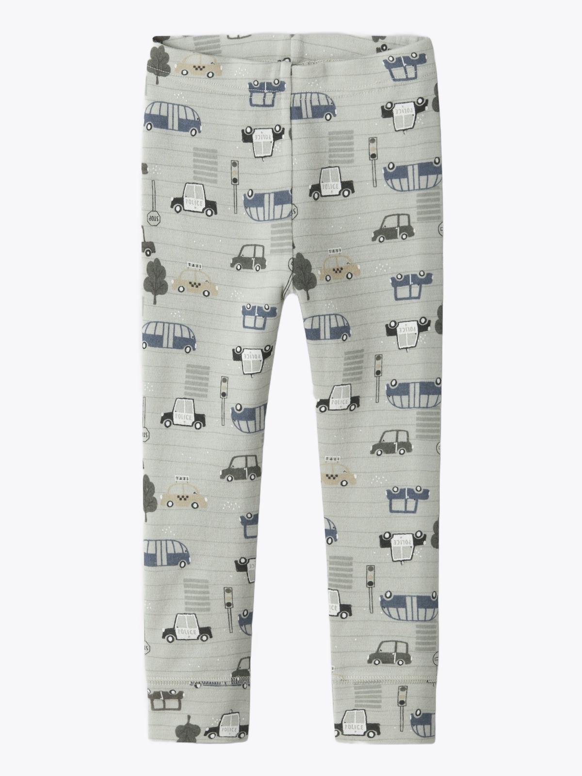 Name It Willow Wool Longjohn Mineral Gray City Cars