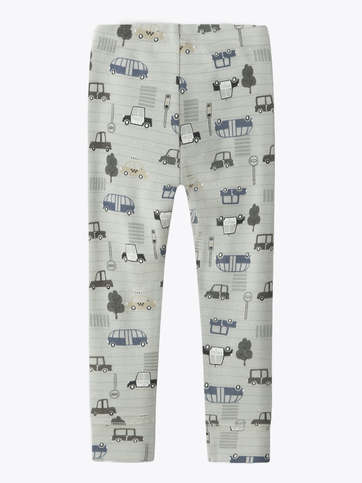 Name It Willow Wool Longjohn Mineral Gray City Cars