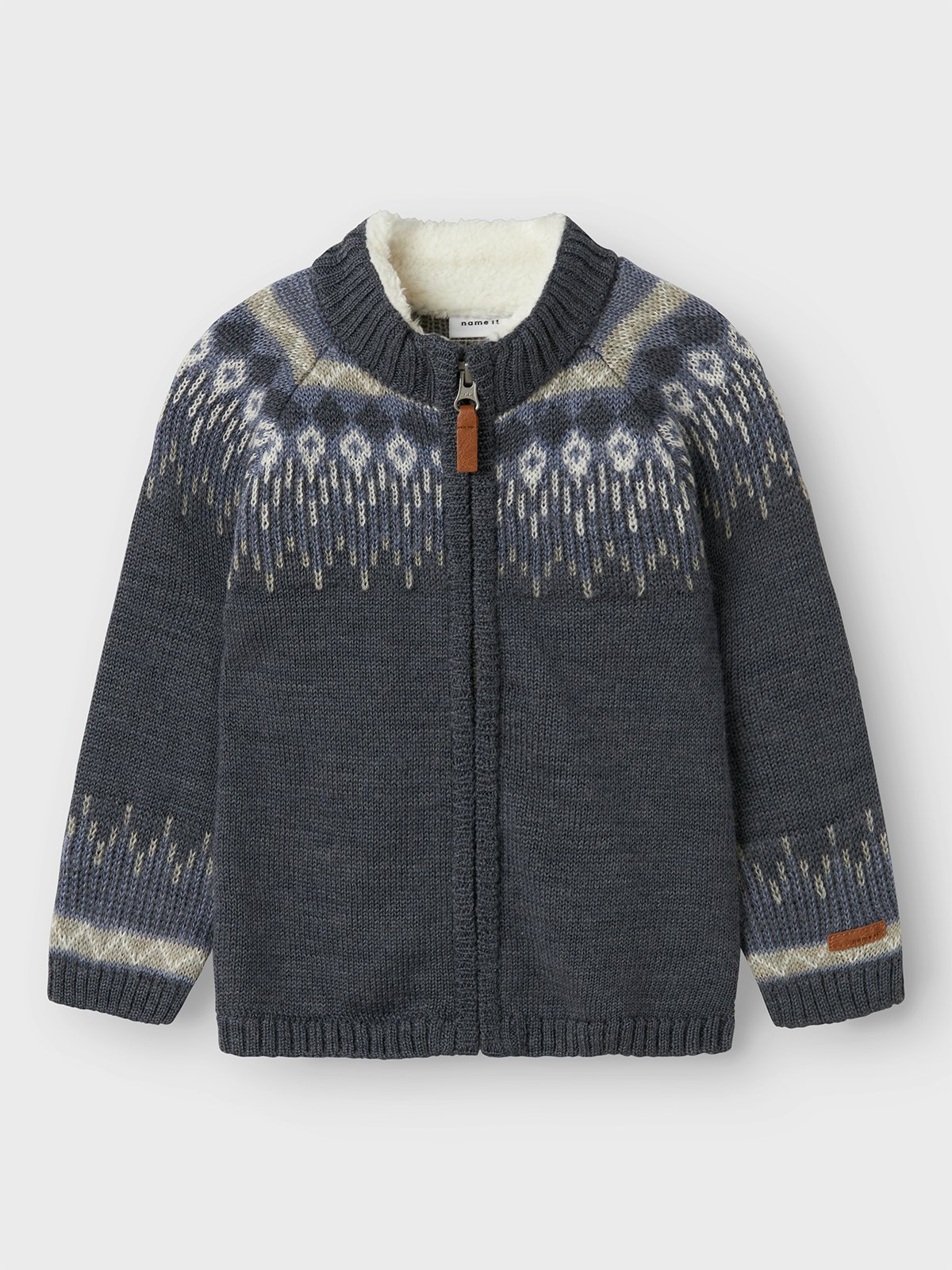 Name It Wriss Wool Long Sleeve Knit Cardigan Ombre Blue